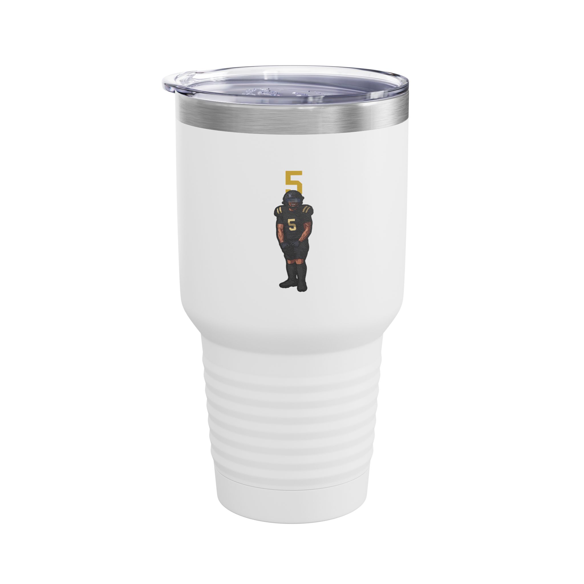 30oz Tumbler — character_number_top in White