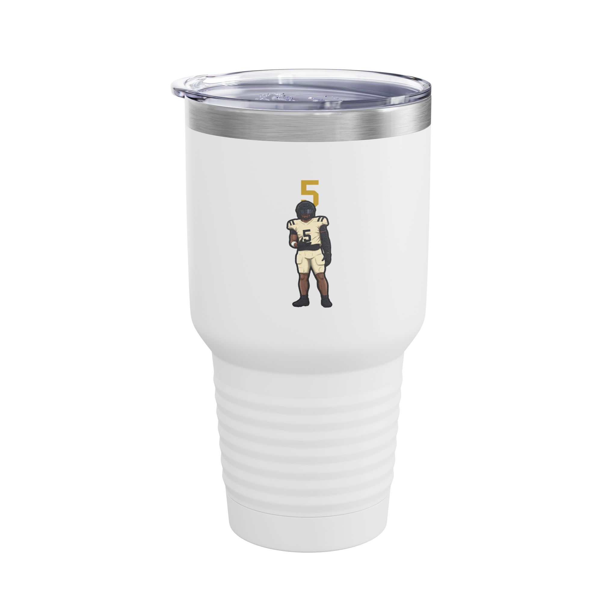 30oz Tumbler — character_number_top in White