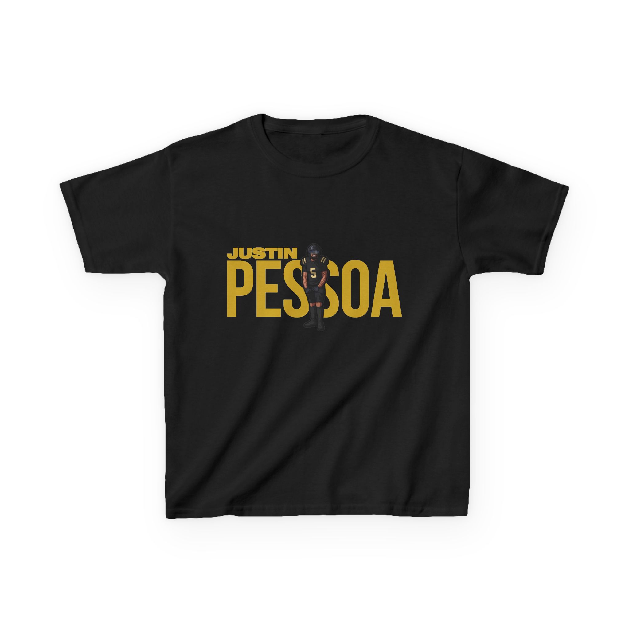 Youth Tee — character_player_name in Black