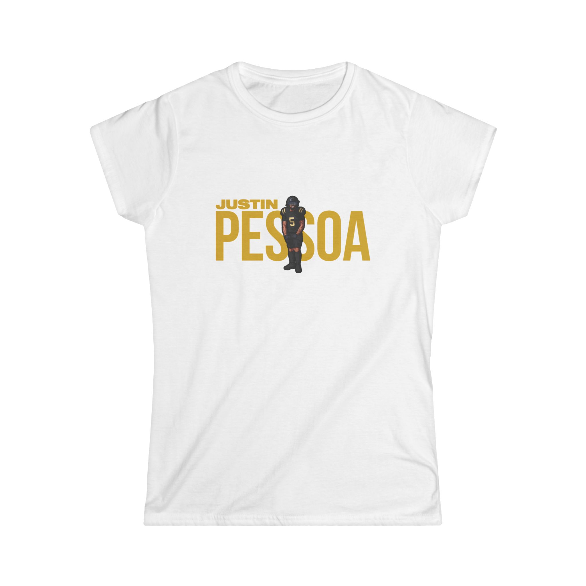 Women's Softstyle Tee — character_player_name in White