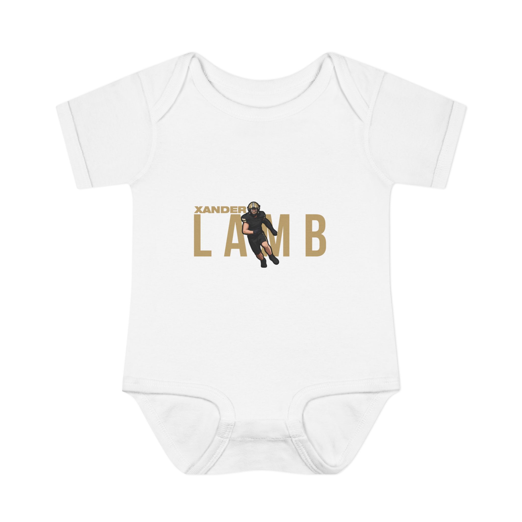 Baby Onesie — character_player_name in White