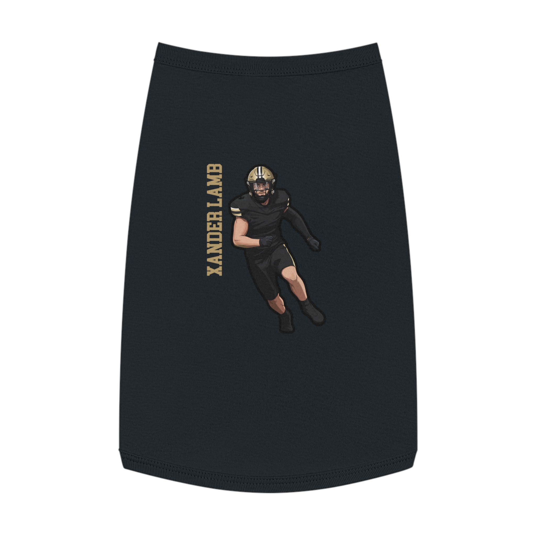 Pet Tank Top — character_name_vertical in White