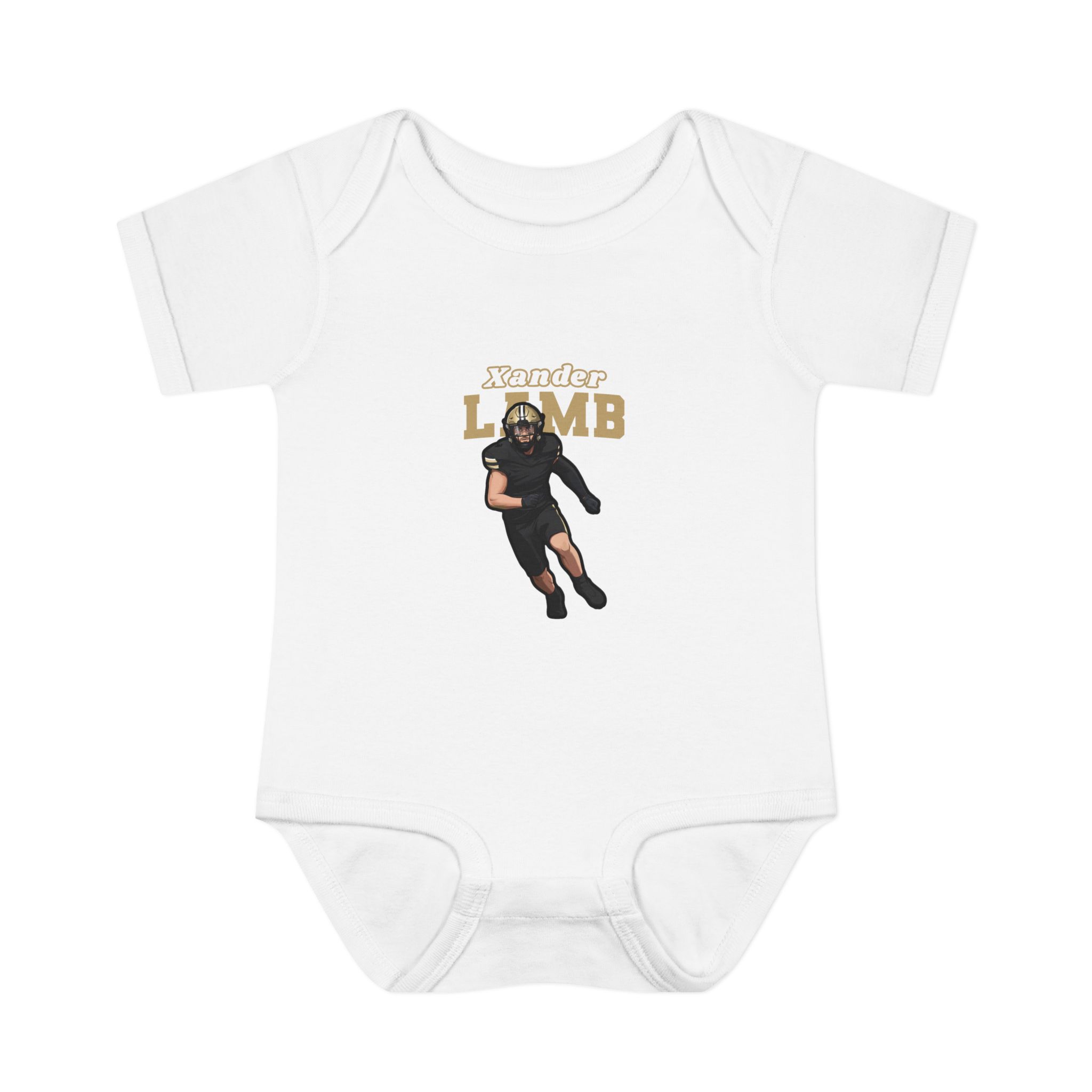Baby Onesie — character_name_arch in White
