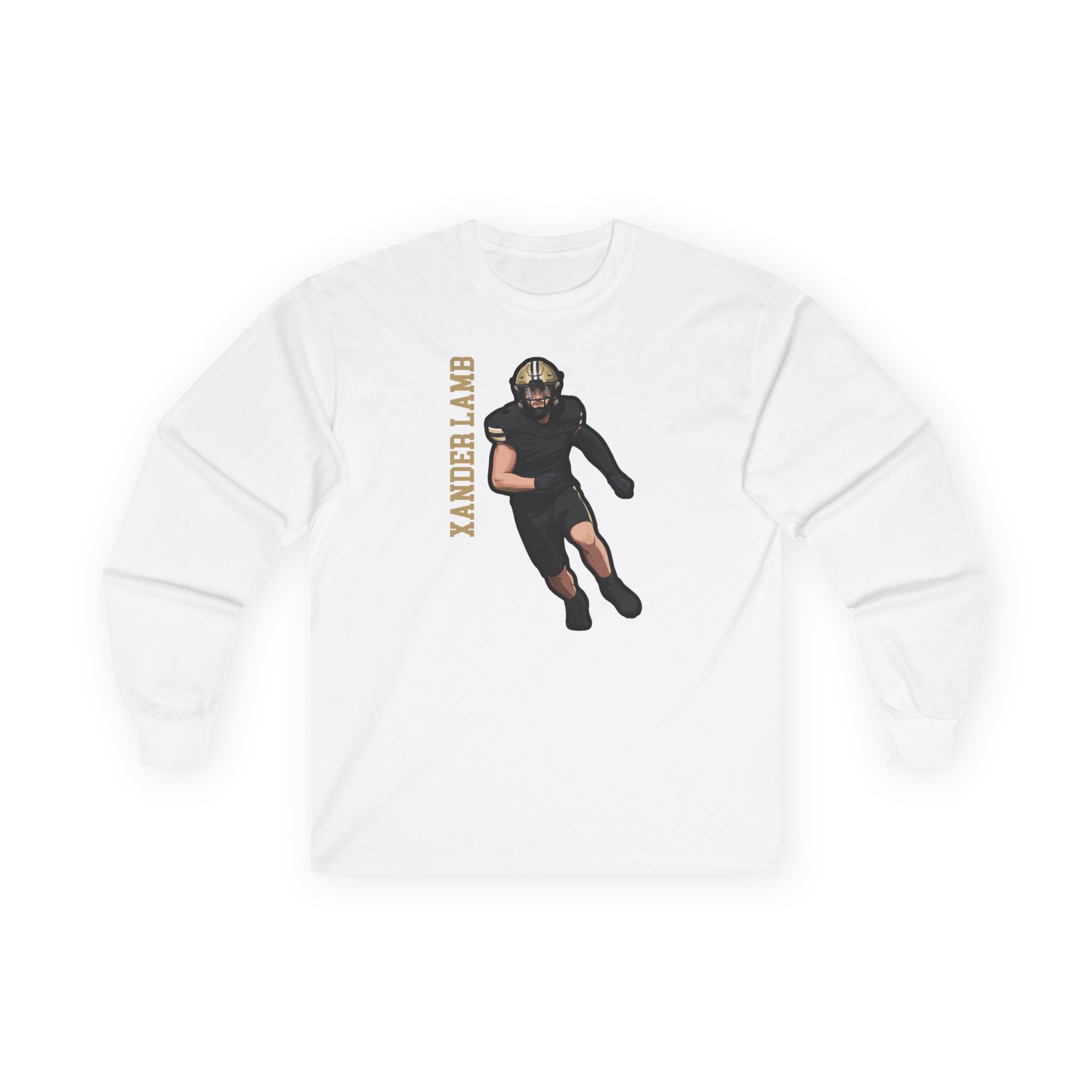 Long Sleeve Tee — character_name_vertical in White