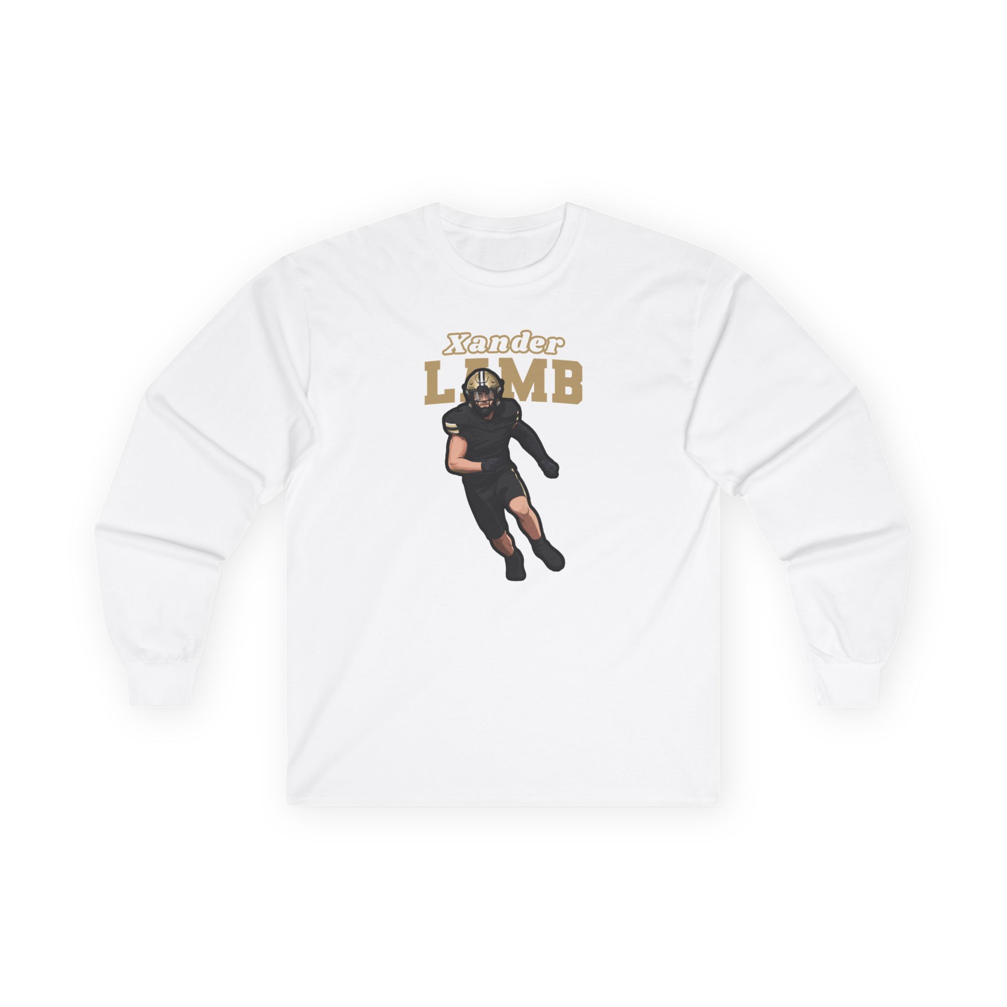 Long Sleeve Tee — character_name_arch in White