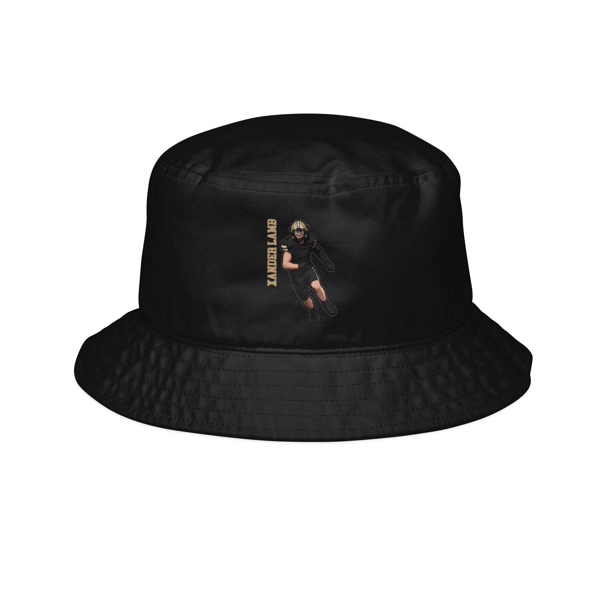 Bucket Hat — character_name_vertical in Black