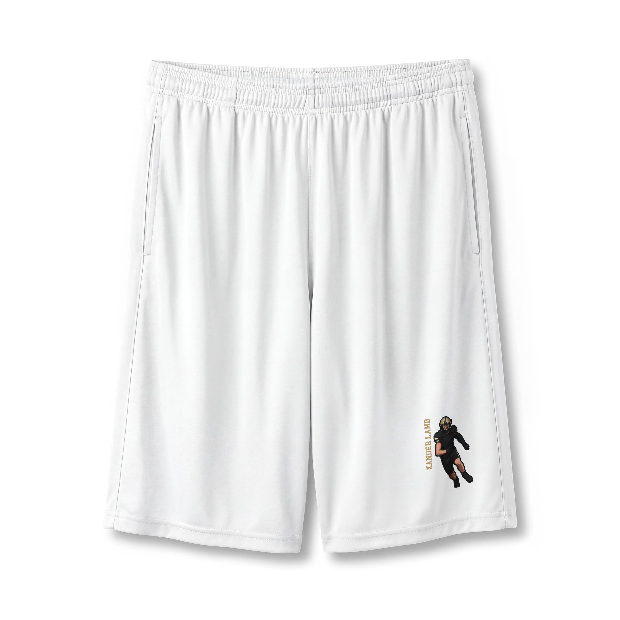 Shorts — character_name_vertical in White