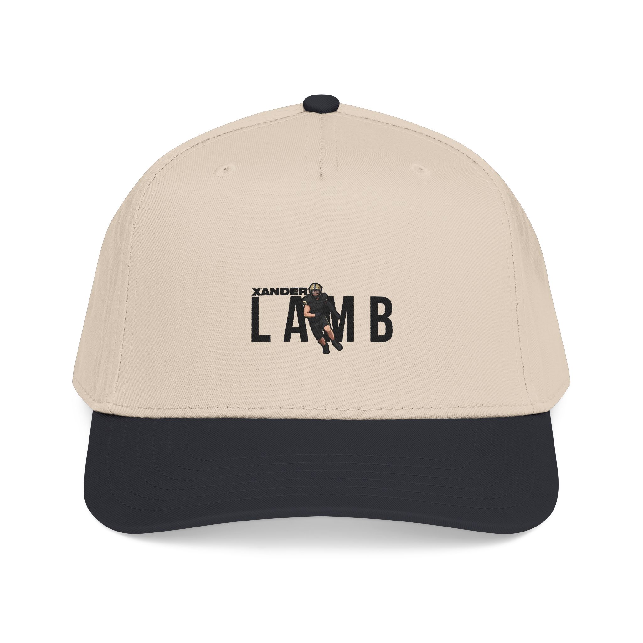 Baseball Cap — character_player_name in Black / Natural