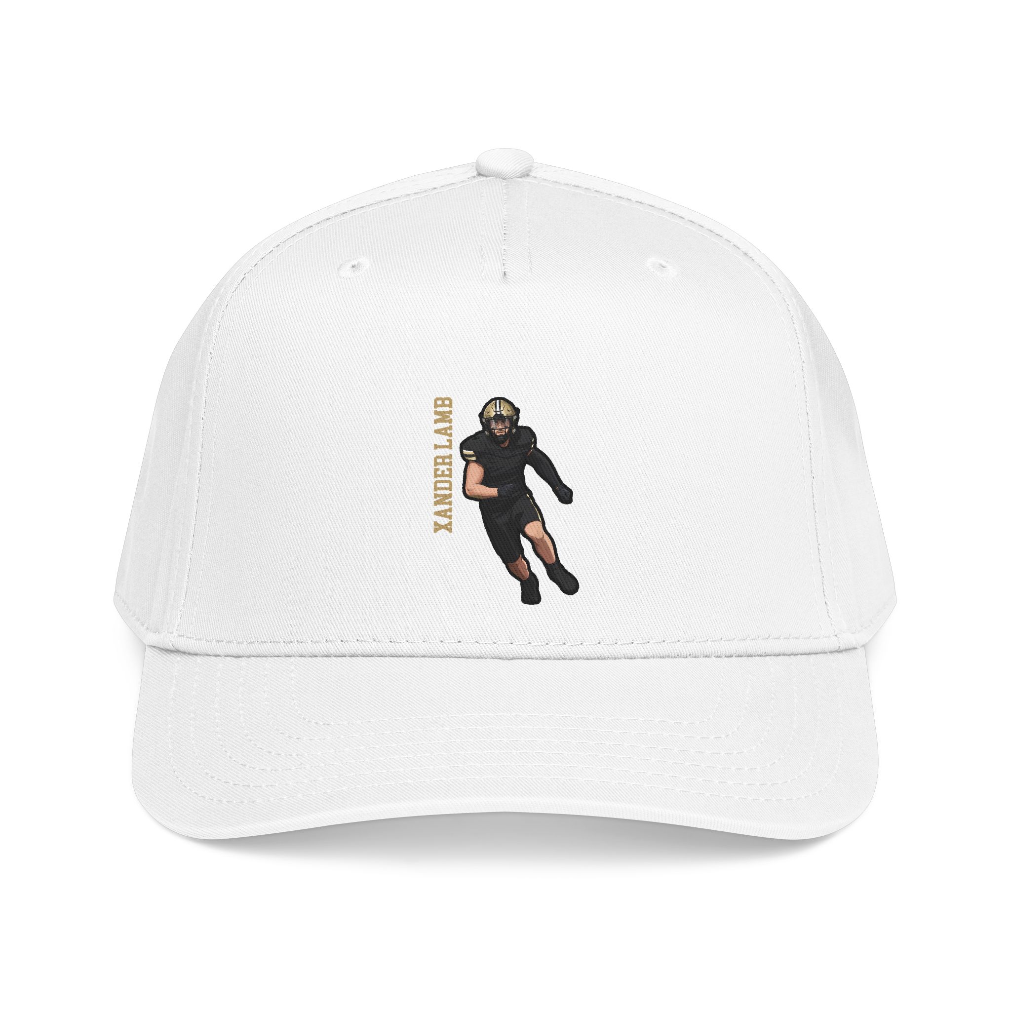 Baseball Cap — character_name_vertical in White