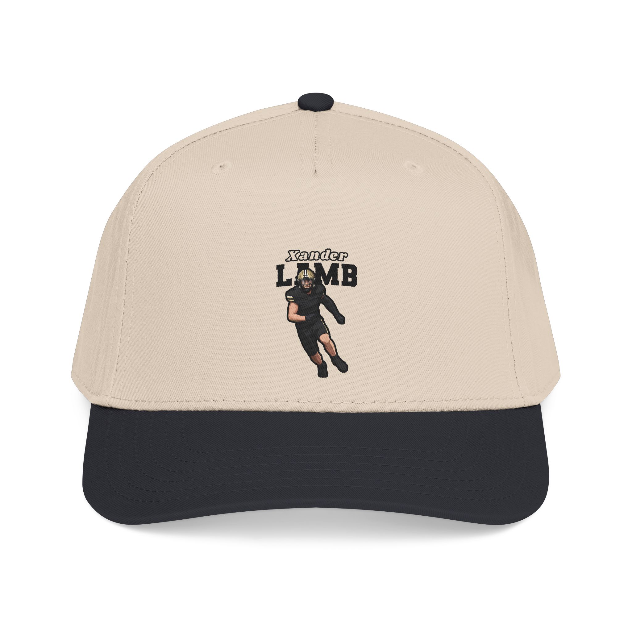 Baseball Cap — character_name_arch in Black / Natural