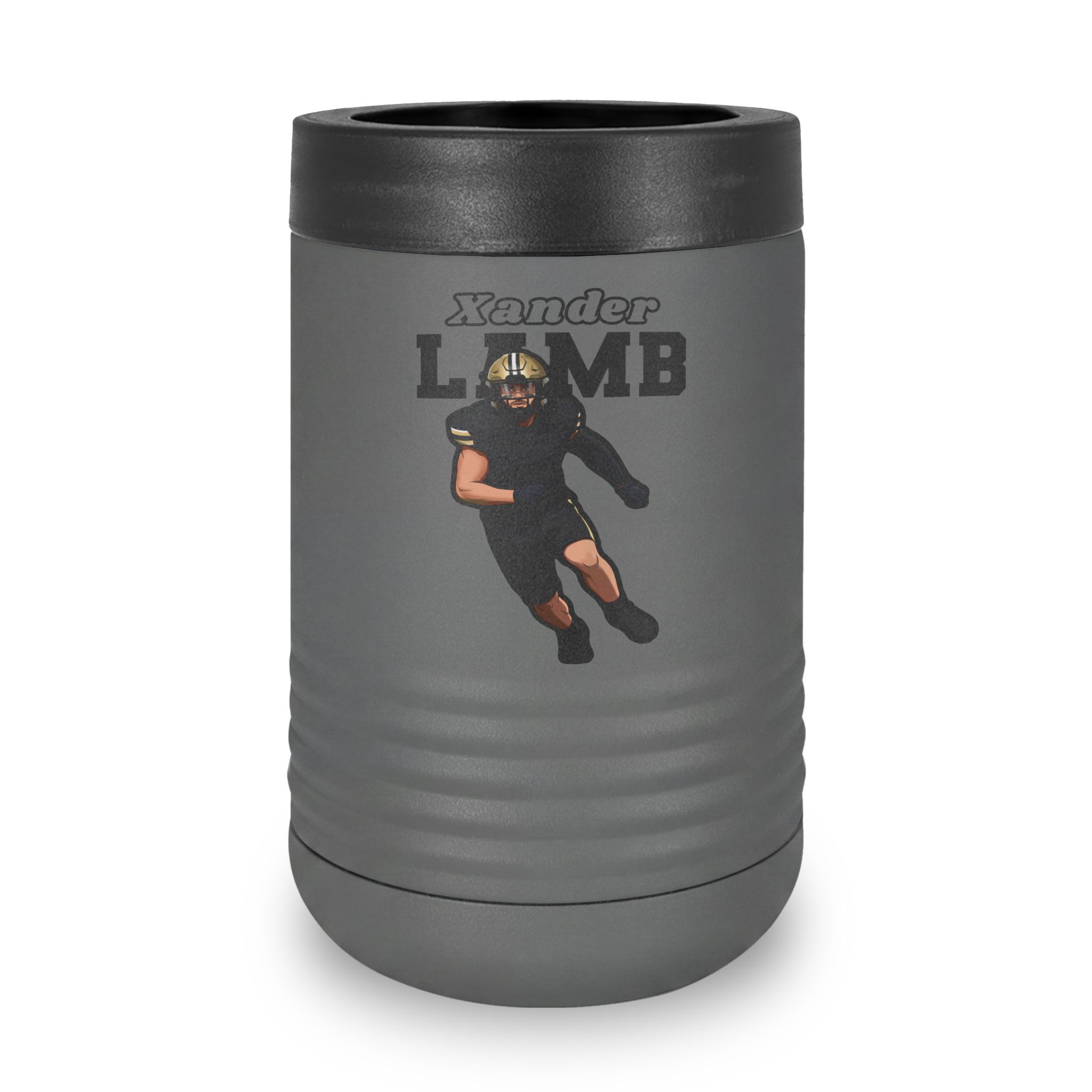 Stainless Can Cooler — character_name_arch in Grey