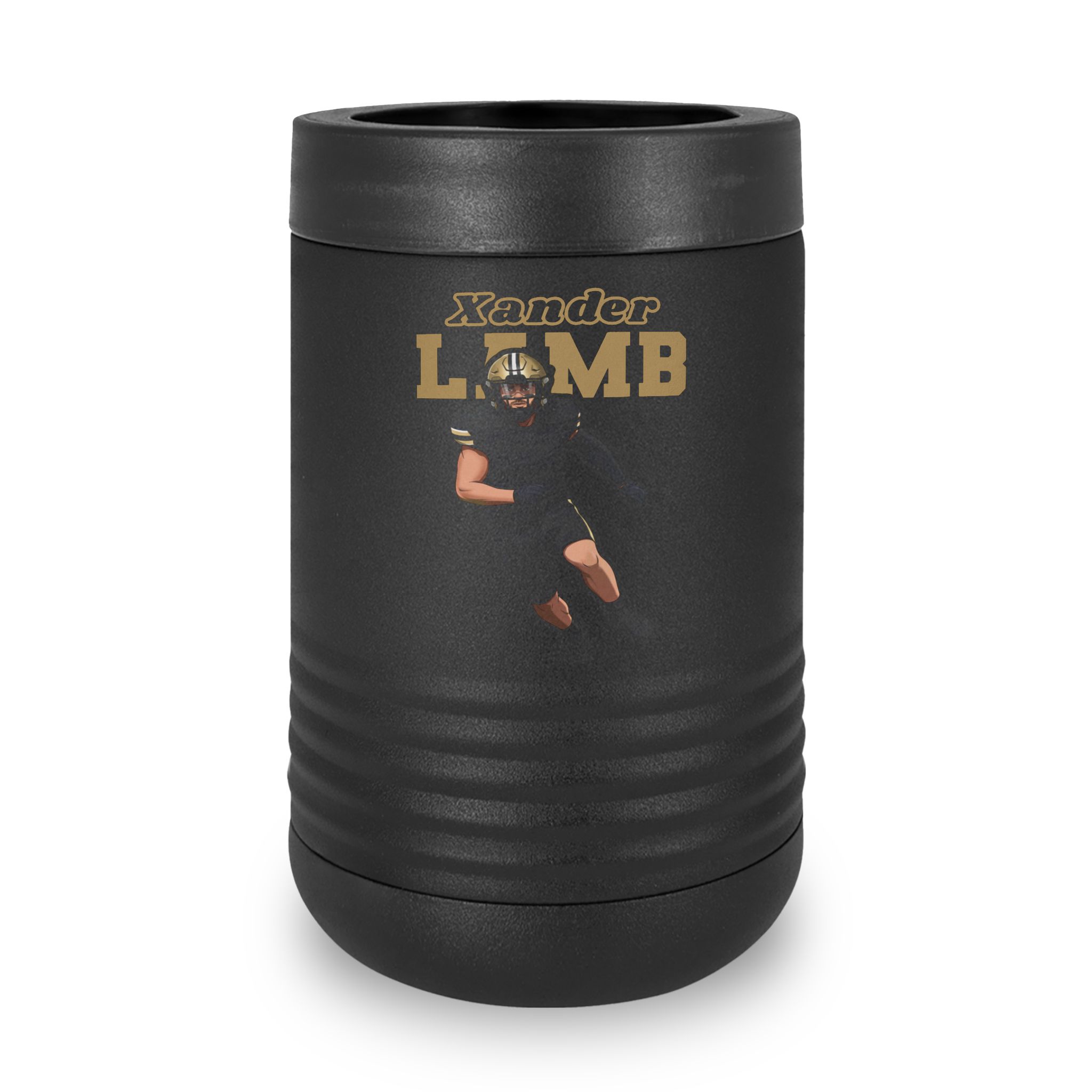 Stainless Can Cooler — character_name_arch in Black