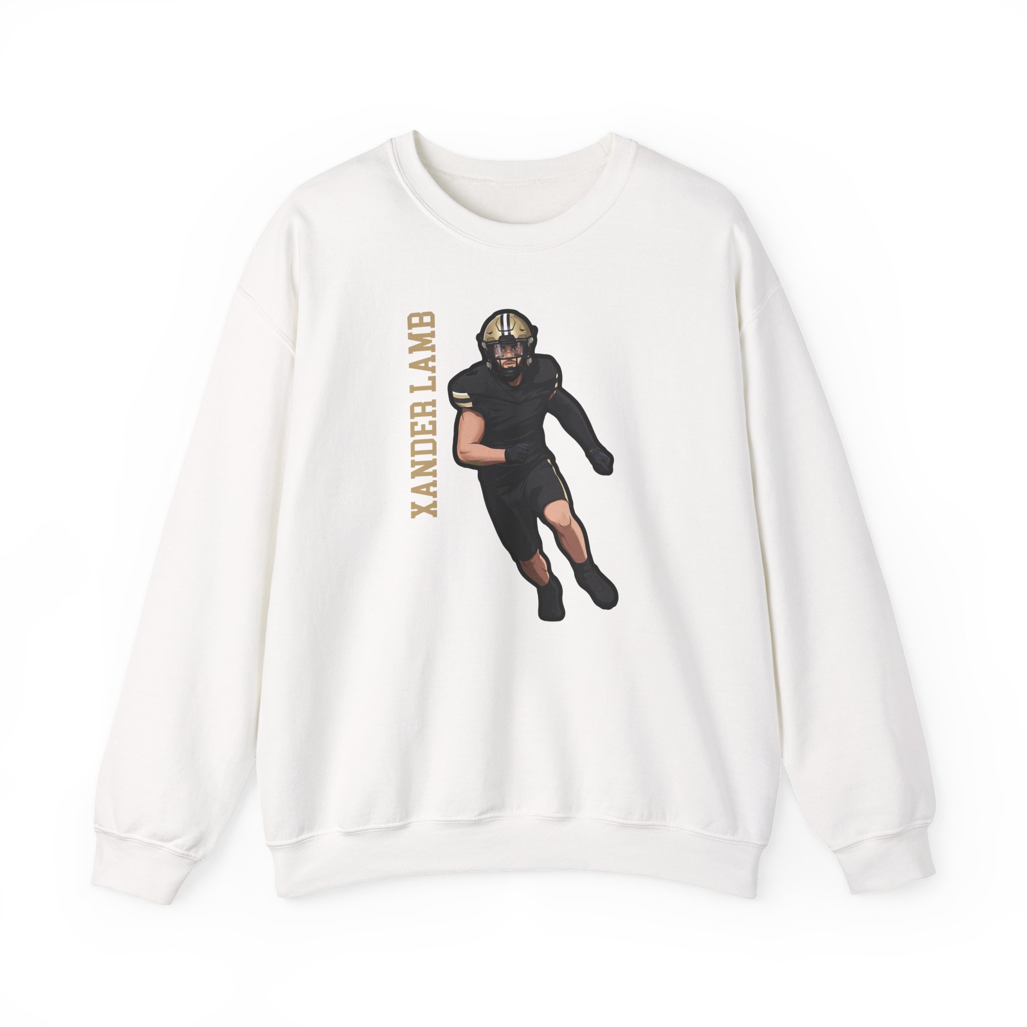 Crewneck Sweatshirt — character_name_vertical in White