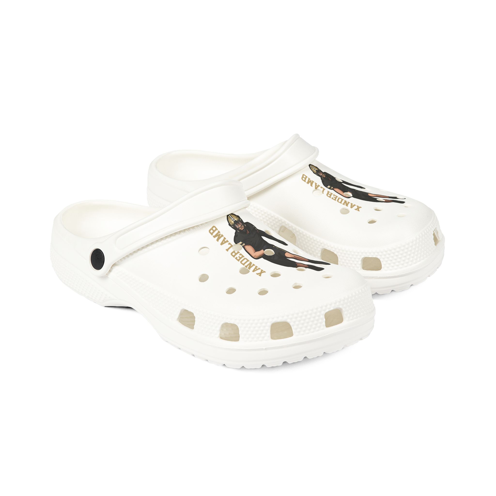 Rubber Clogs — character_name_vertical in White
