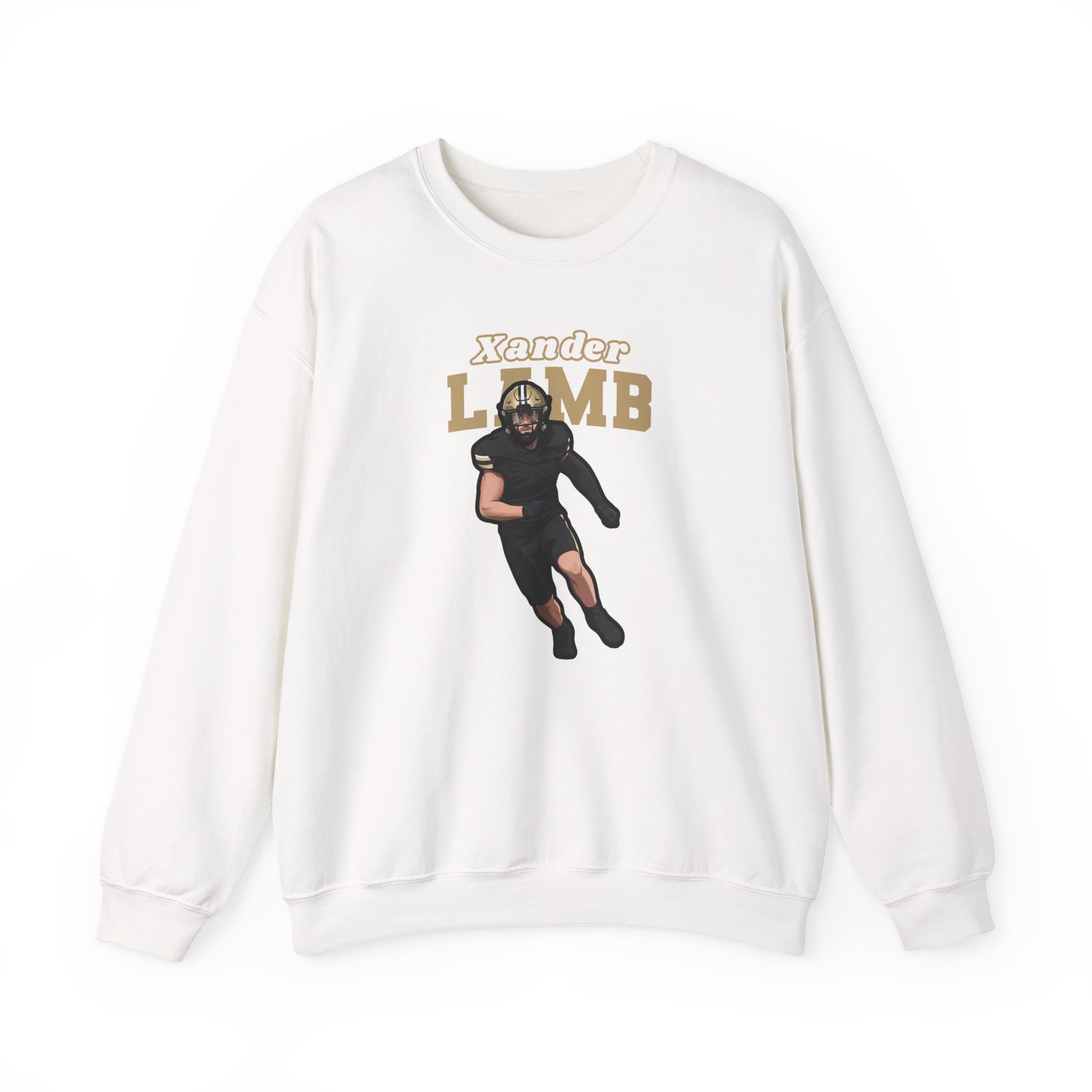 Crewneck Sweatshirt — character_name_arch in White