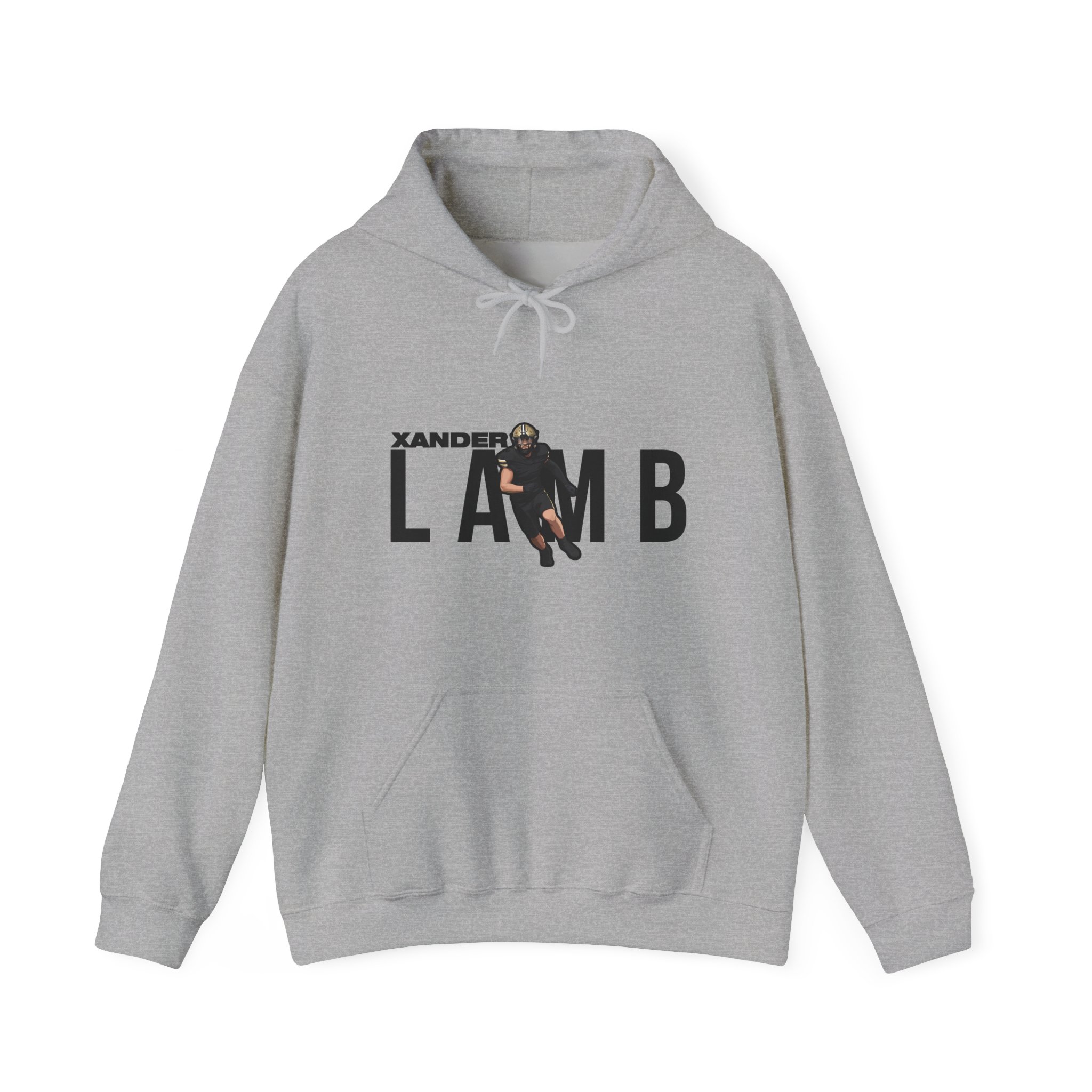 Hoodie — character_player_name in Grey