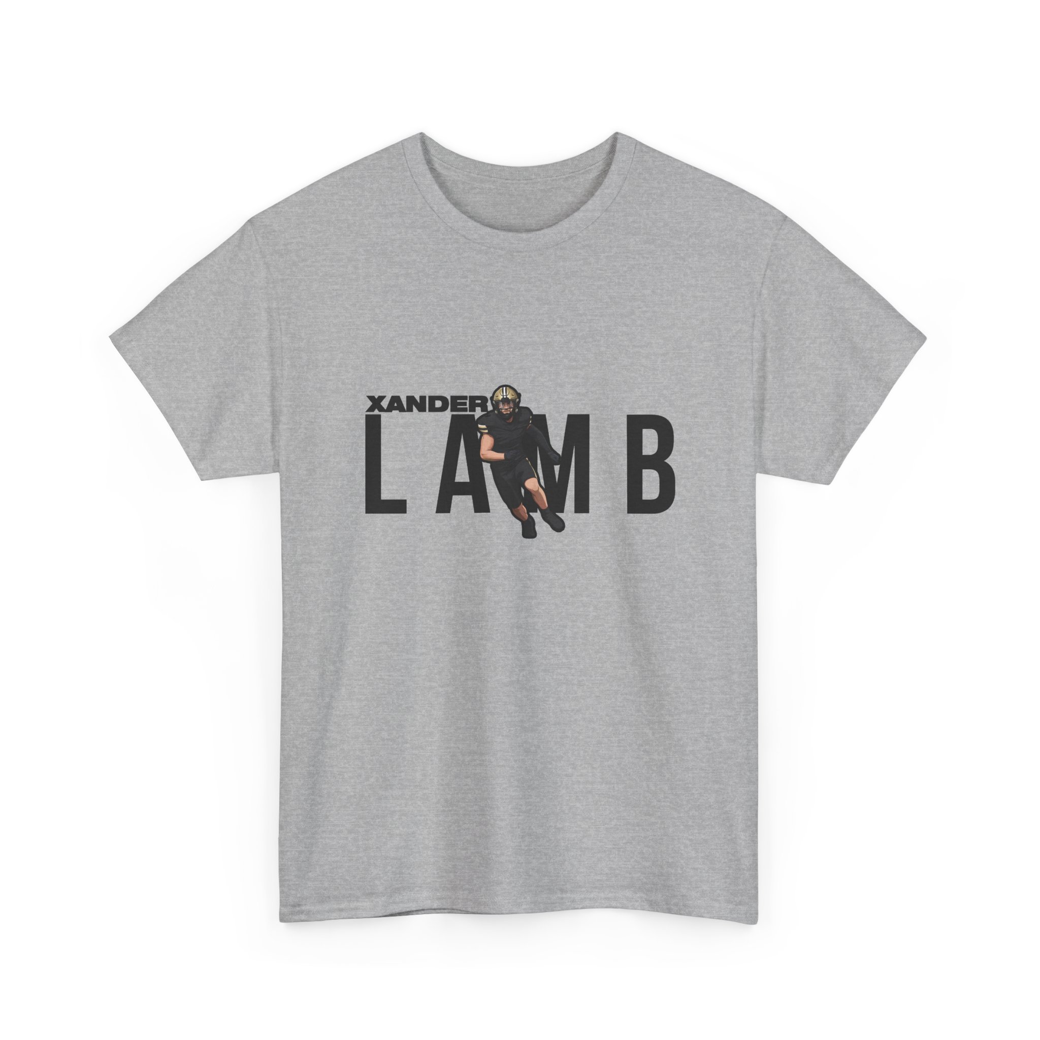 Tee — character_player_name in Grey