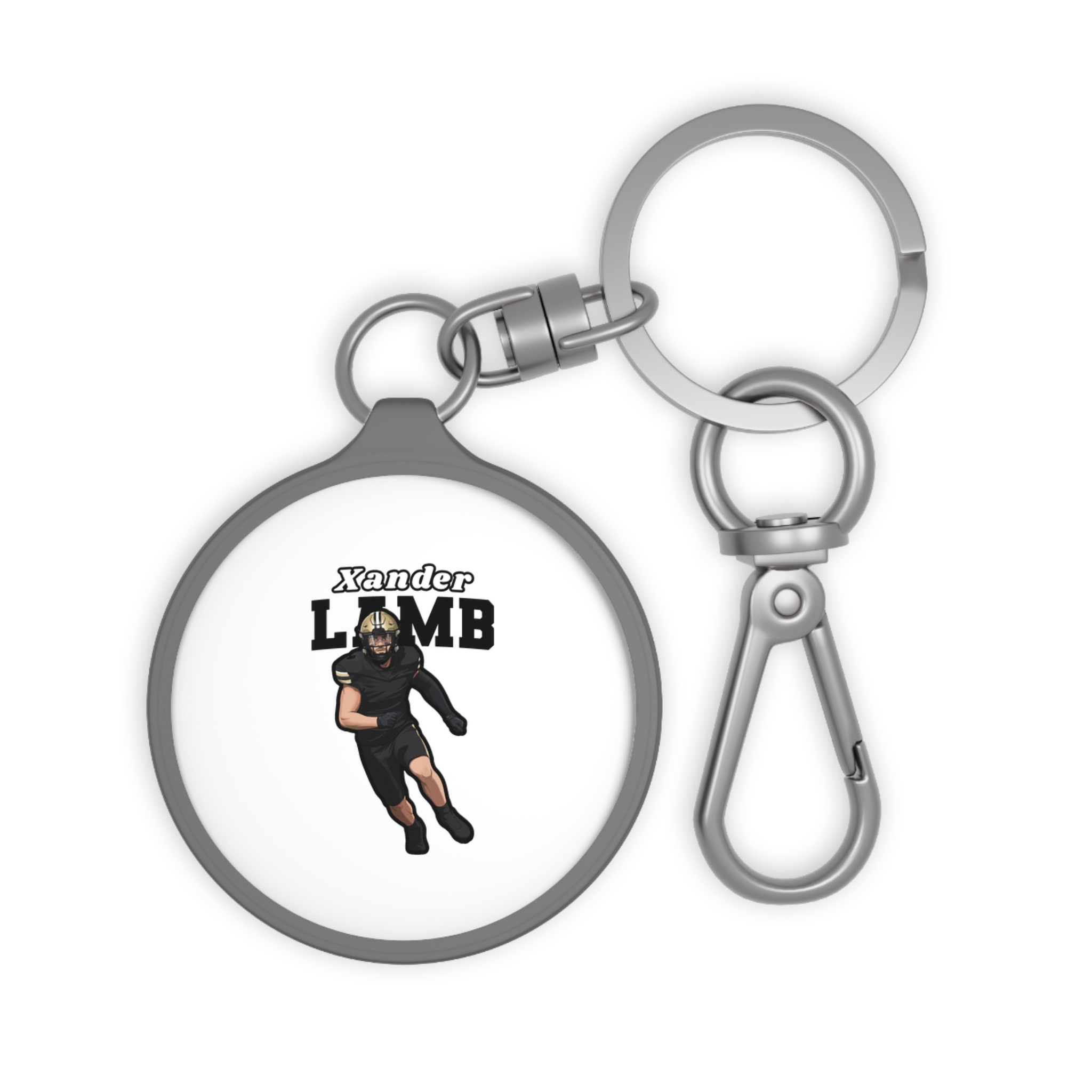 Keychain — character_name_arch in Grey