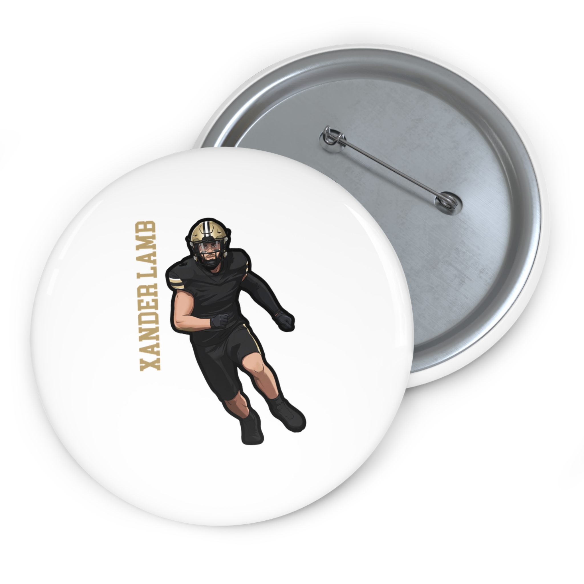 Game Day Pin — character_name_vertical in Classic