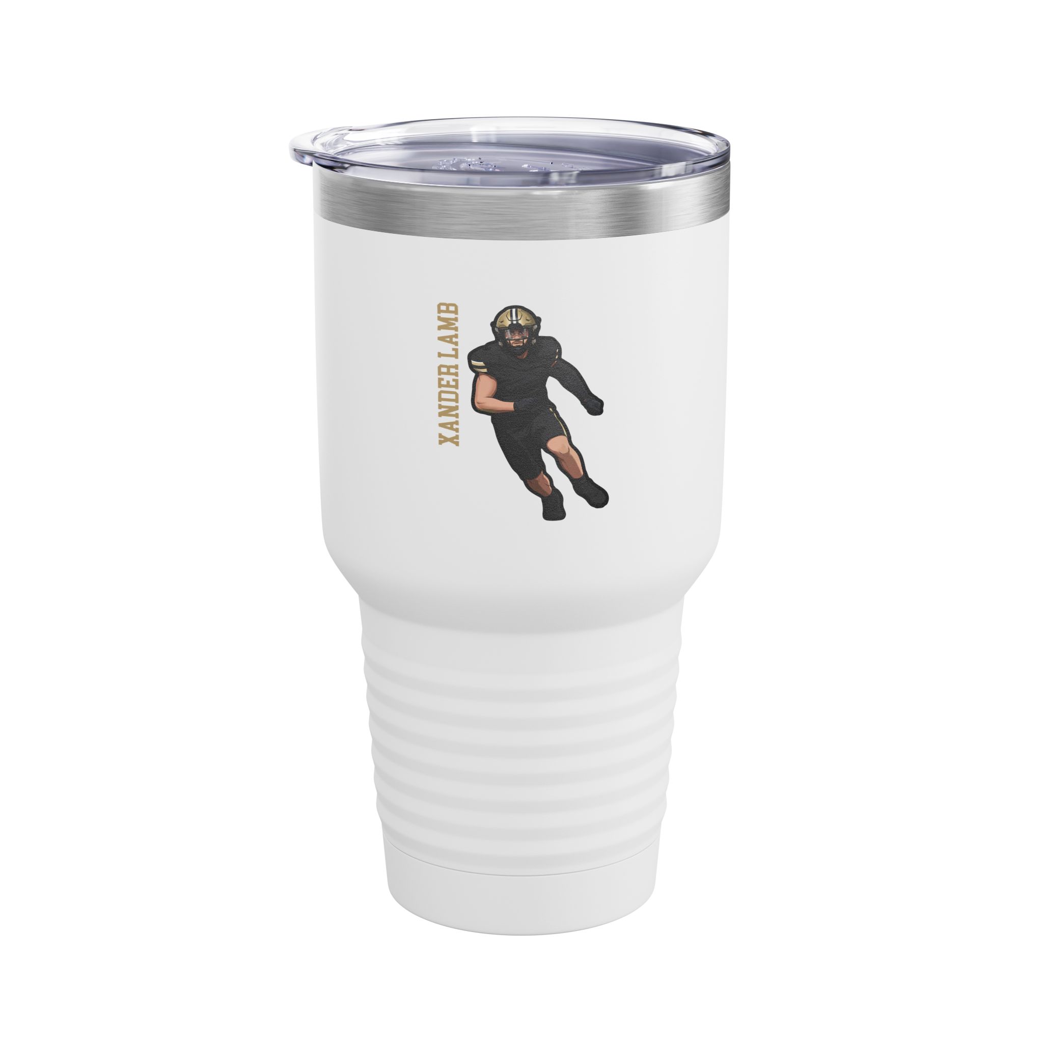 30oz Tumbler — character_name_vertical in White