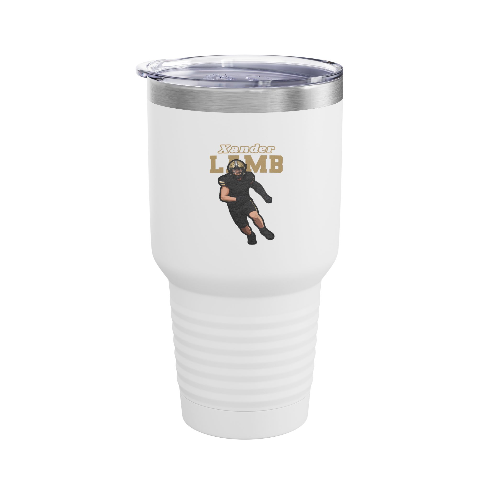30oz Tumbler — character_name_arch in White