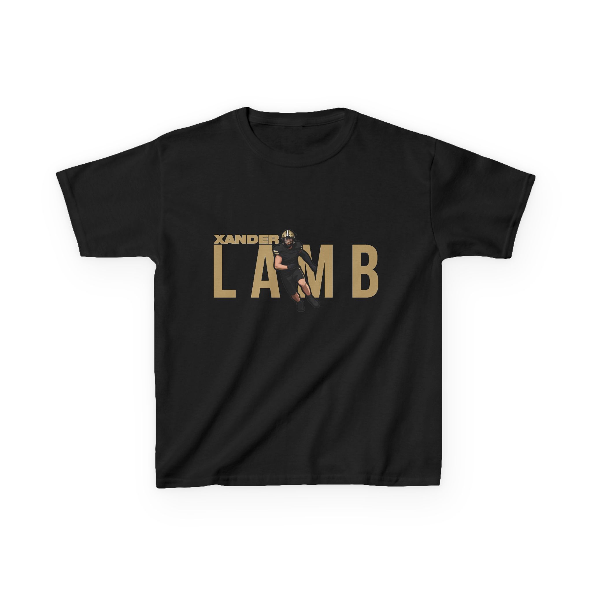 Youth Tee — character_player_name in Black