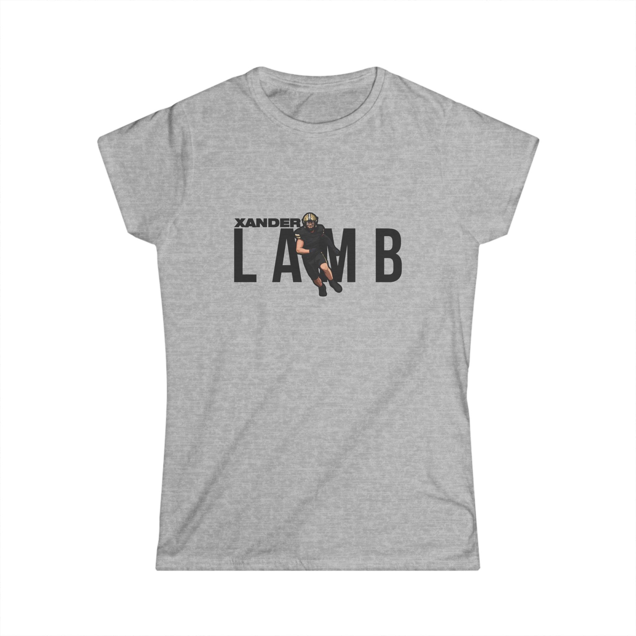 Women's Softstyle Tee — character_player_name in Grey