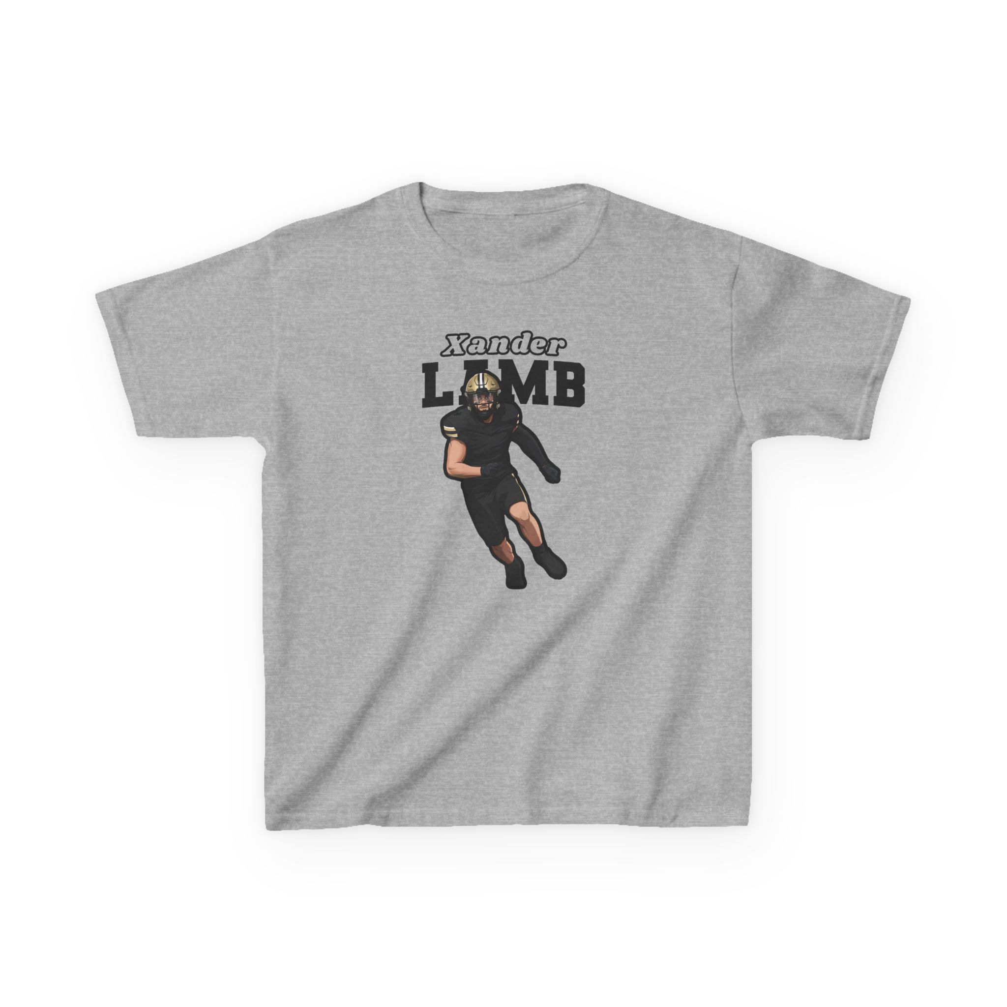 Youth Tee — character_name_arch in Grey