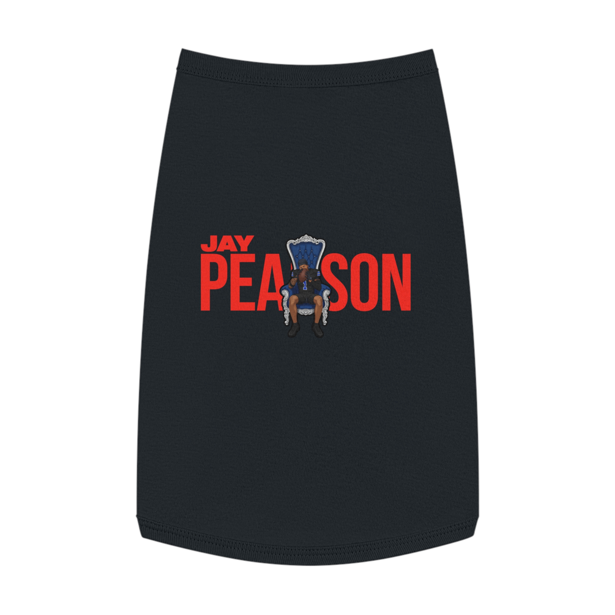 Pet Tank Top — character_player_name in Black