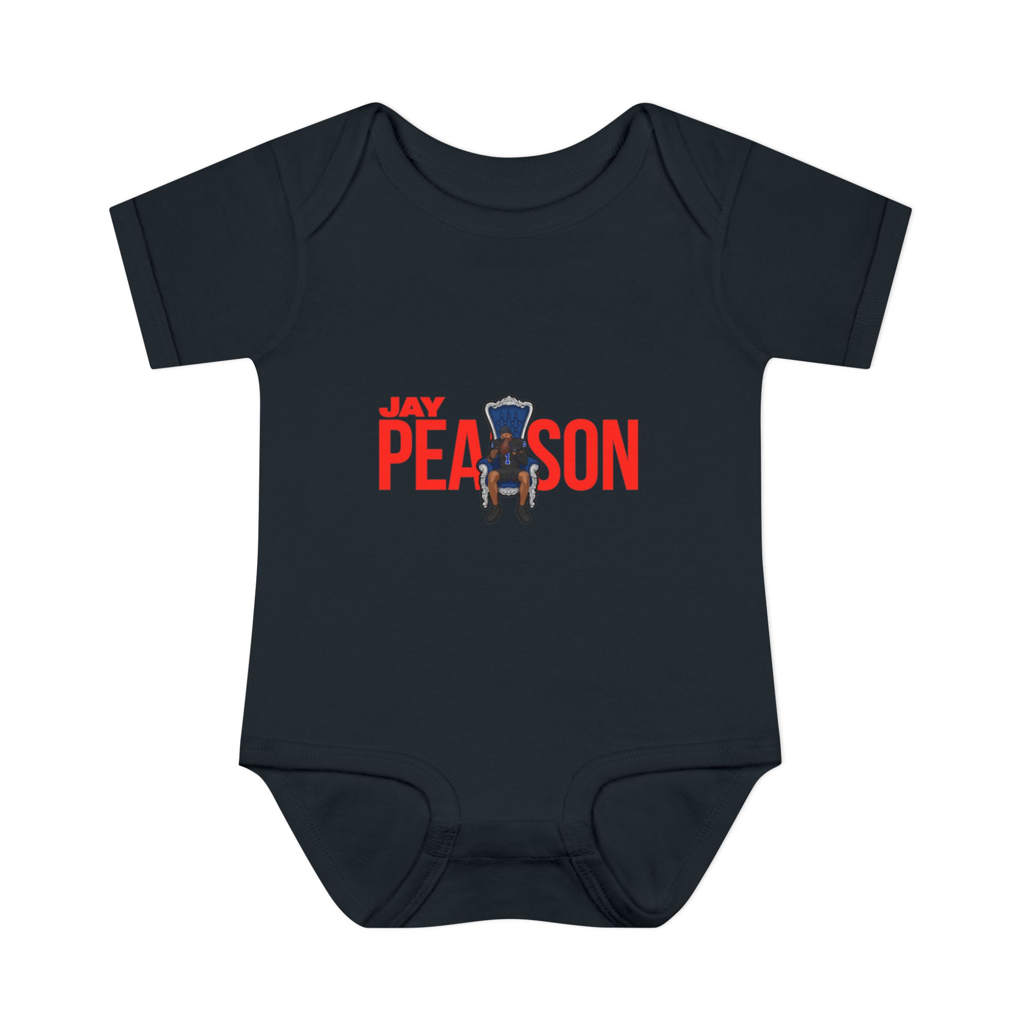 Baby Onesie — character_player_name in Black