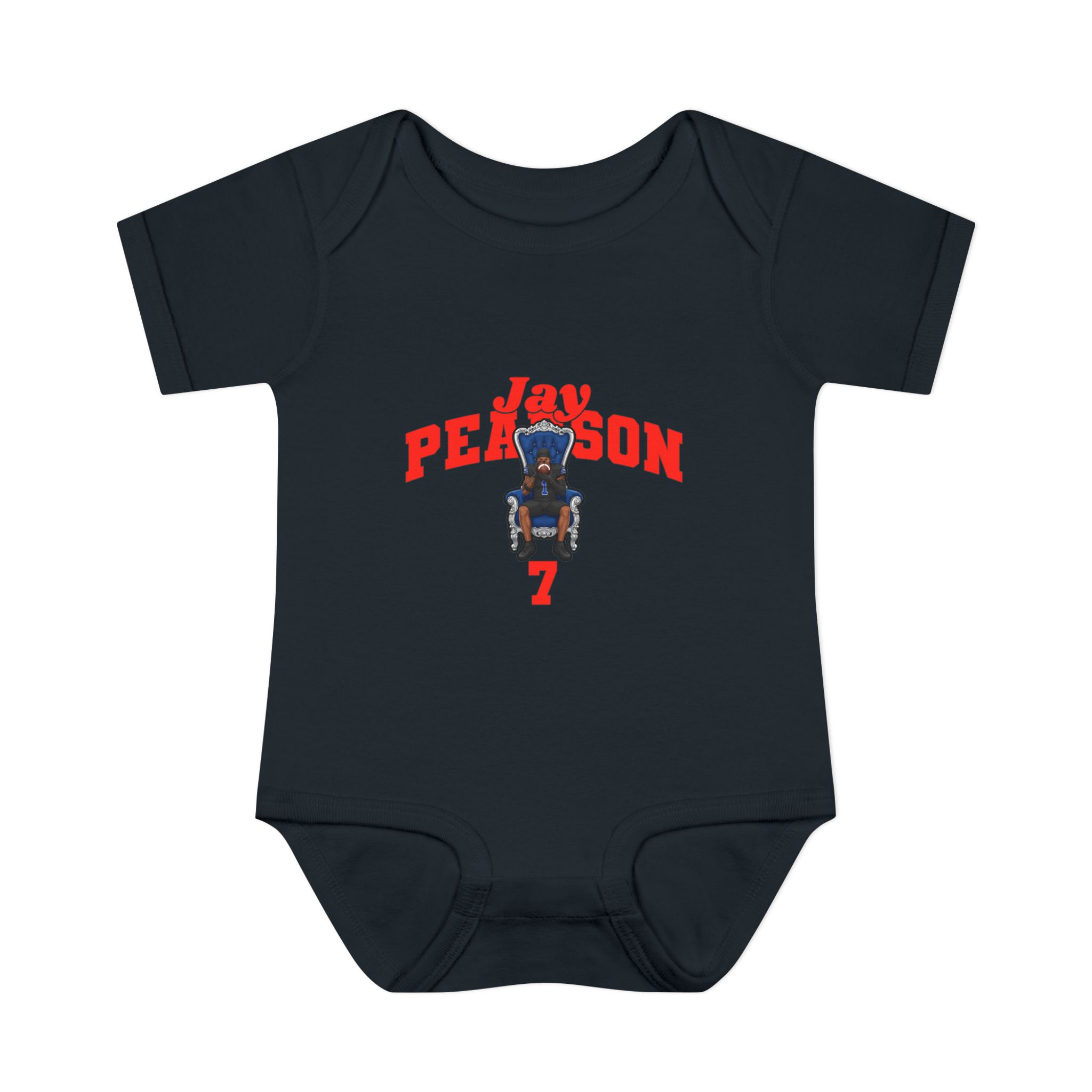 Baby Onesie — character_signature_arch in Black