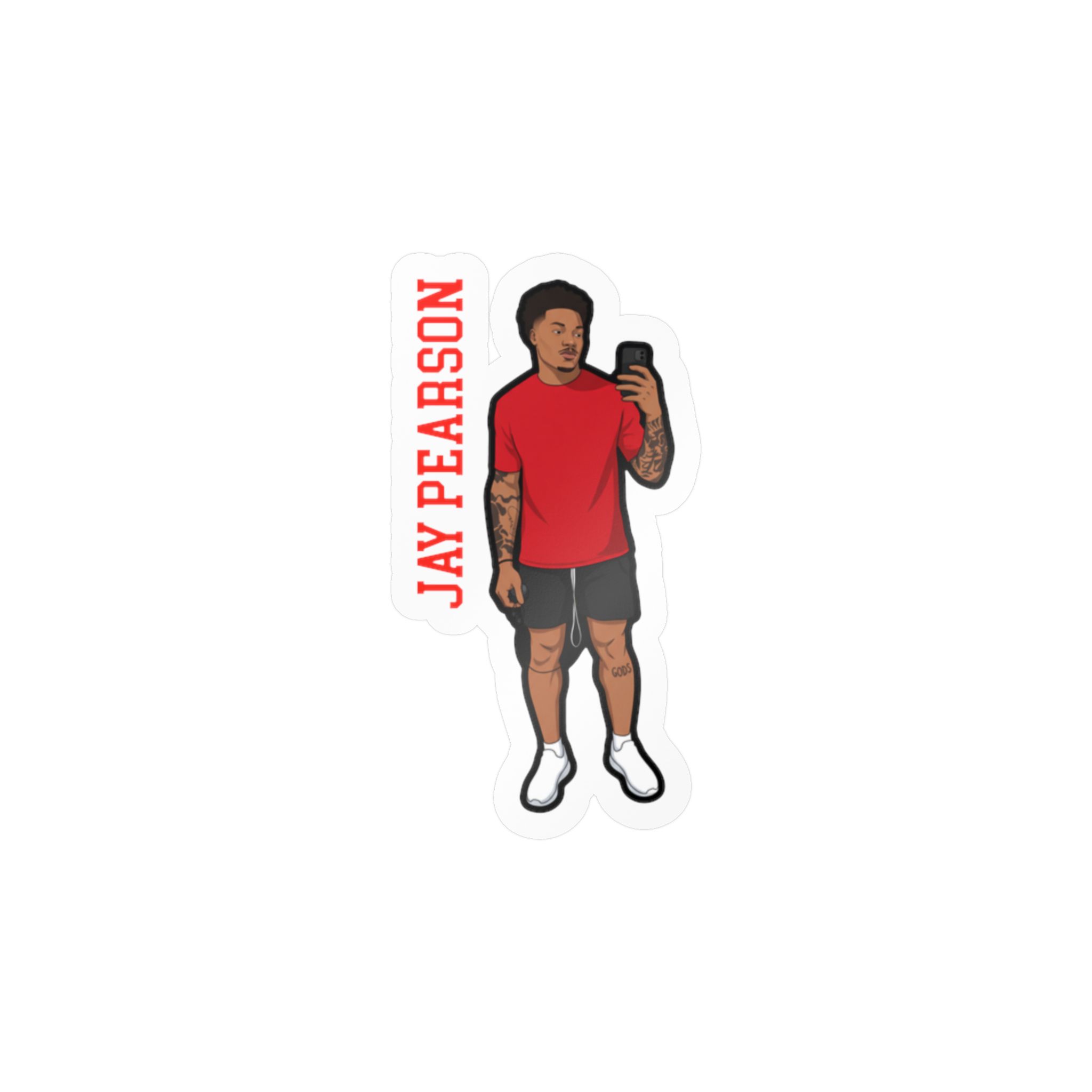 Vinyl Sticker — character_name_vertical in Classic