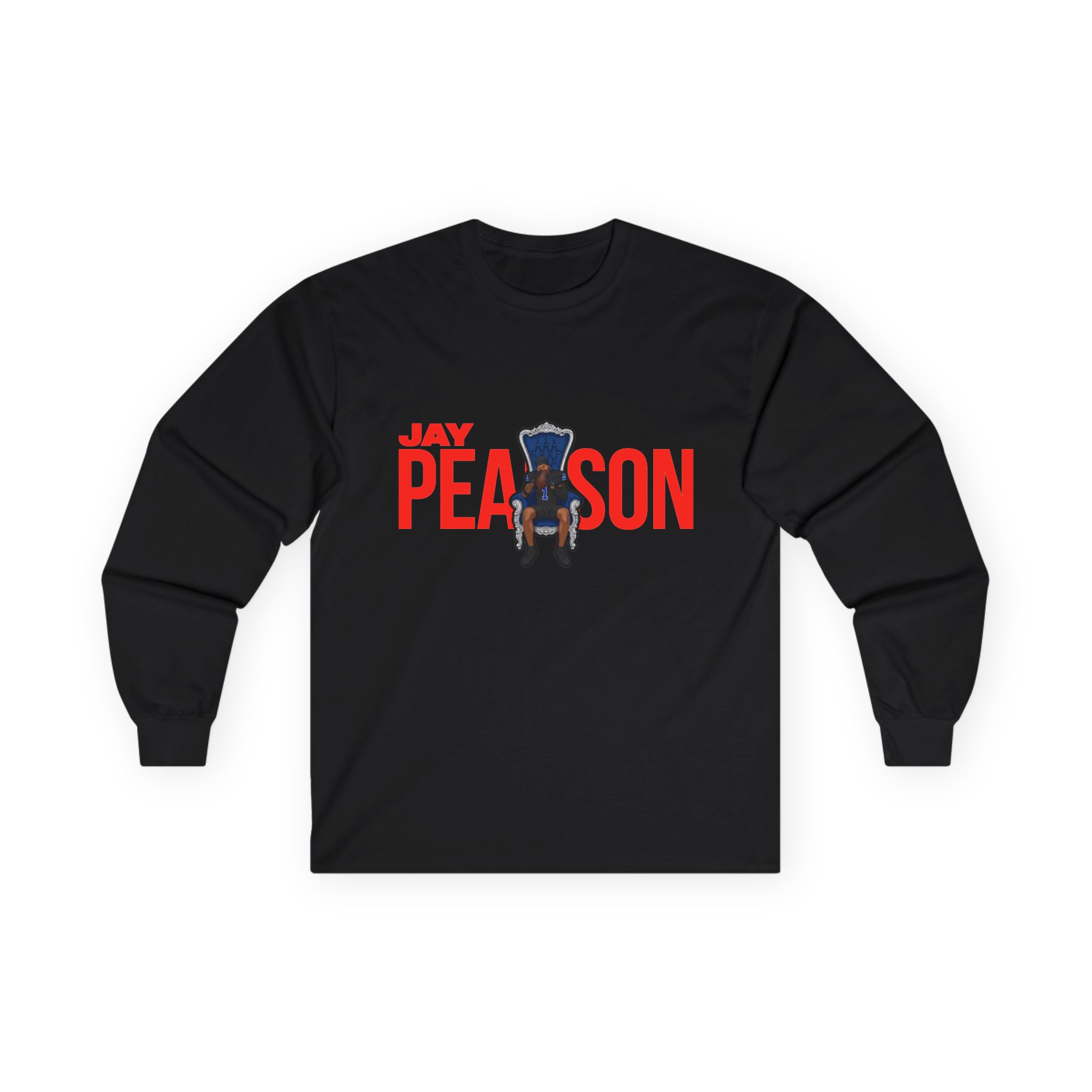 Long Sleeve Tee — character_player_name in Black