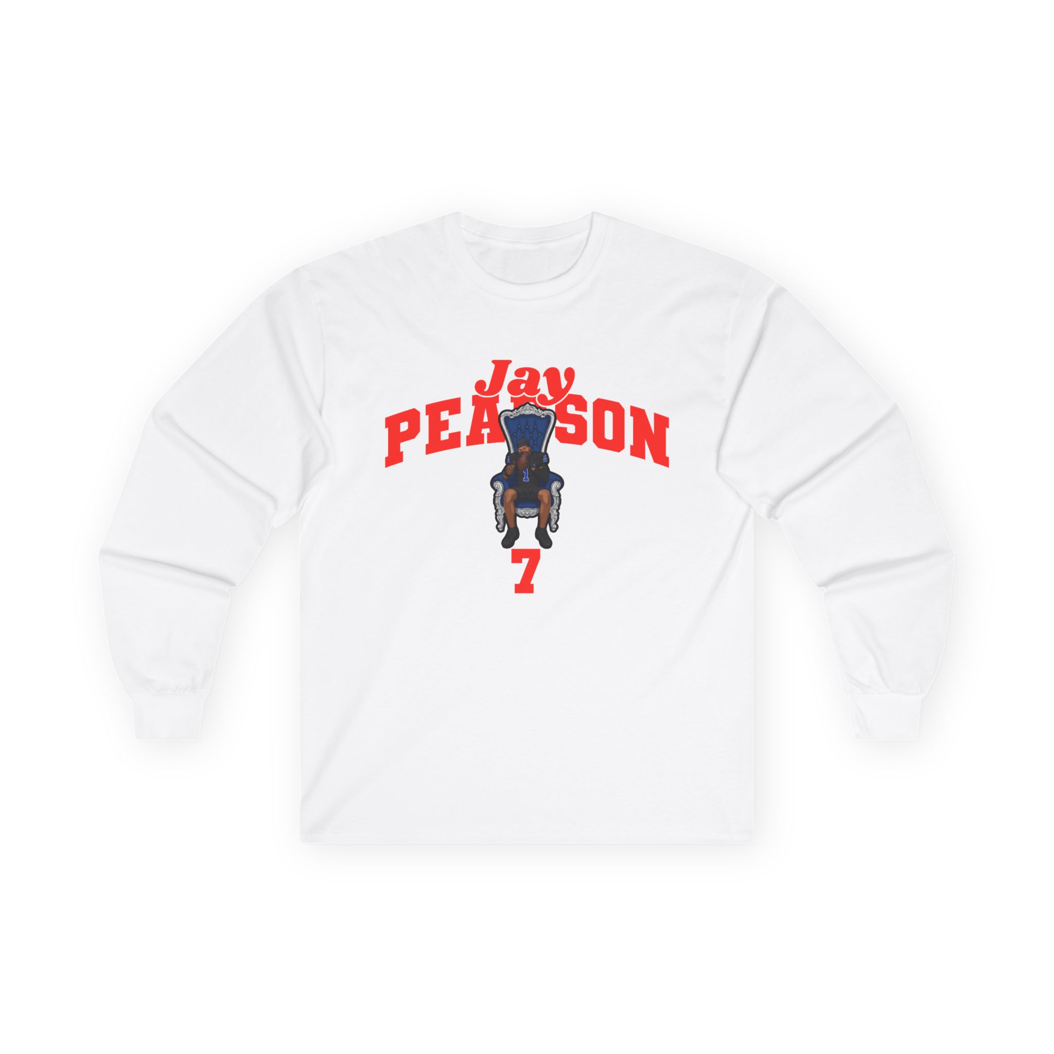 Long Sleeve Tee — character_signature_arch in White