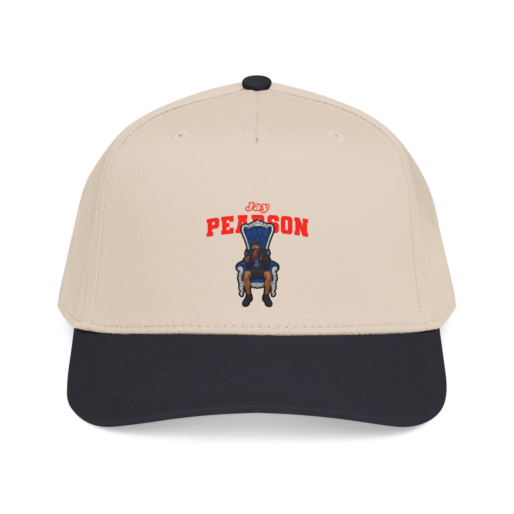 Baseball Cap — character_name_arch in Black / Natural