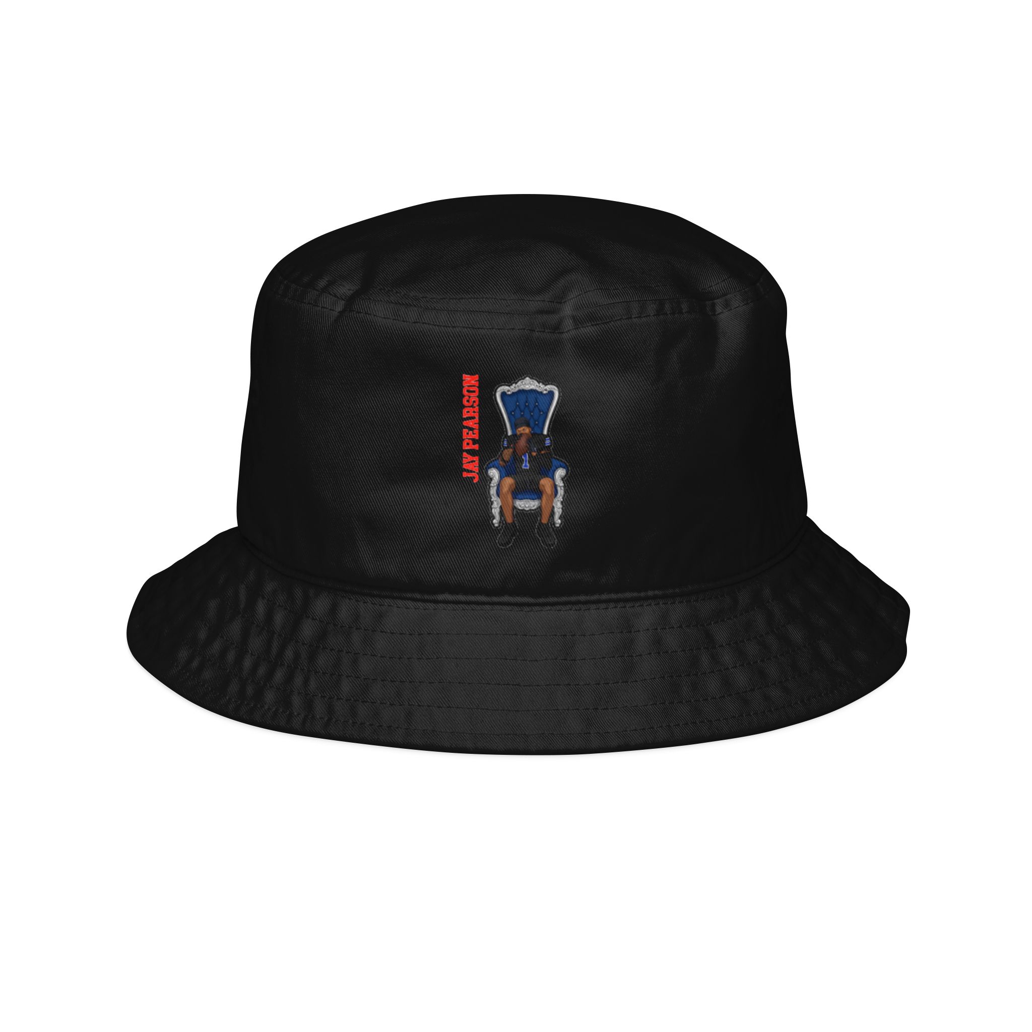 Bucket Hat — character_name_vertical in Black