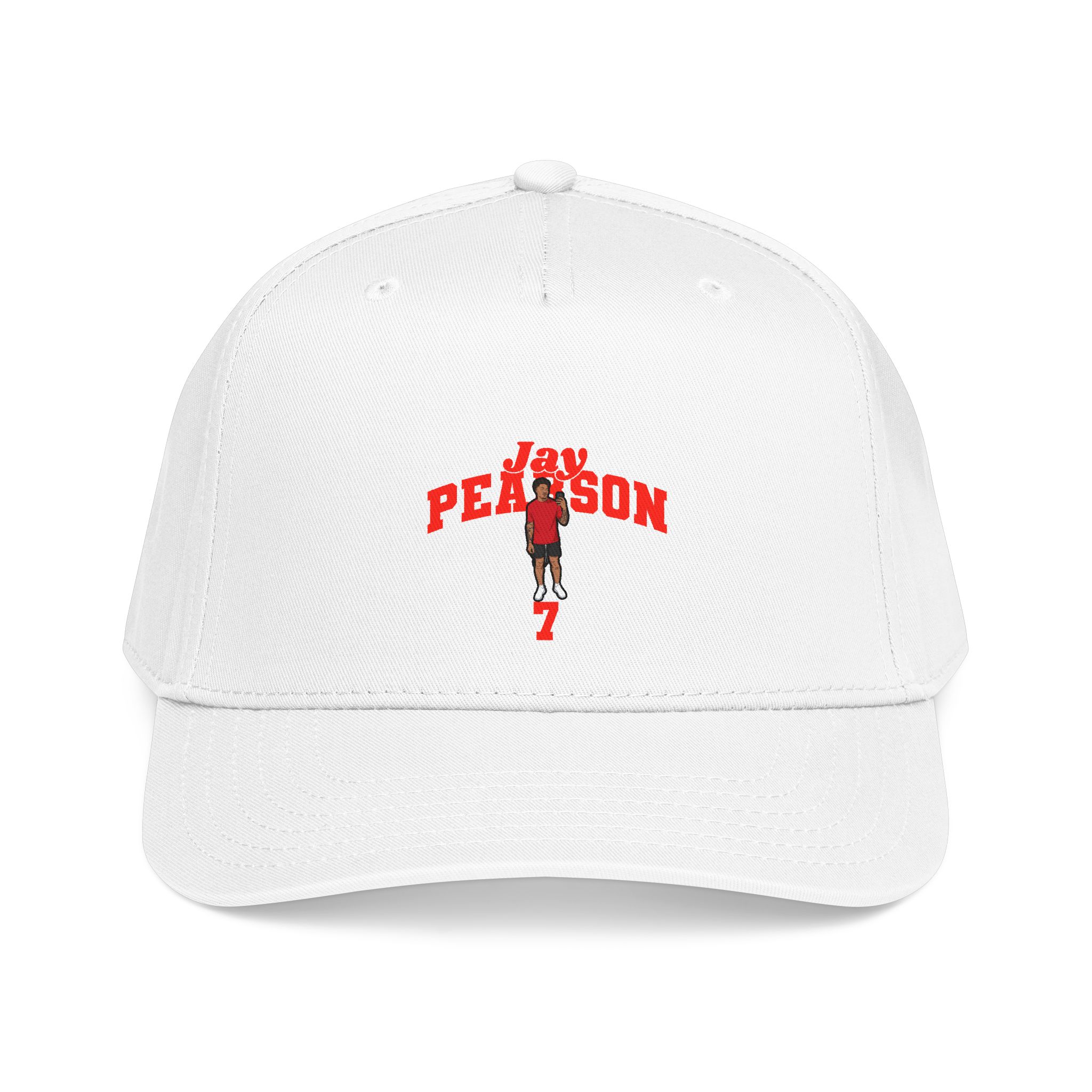 Baseball Cap — character_signature_arch in White