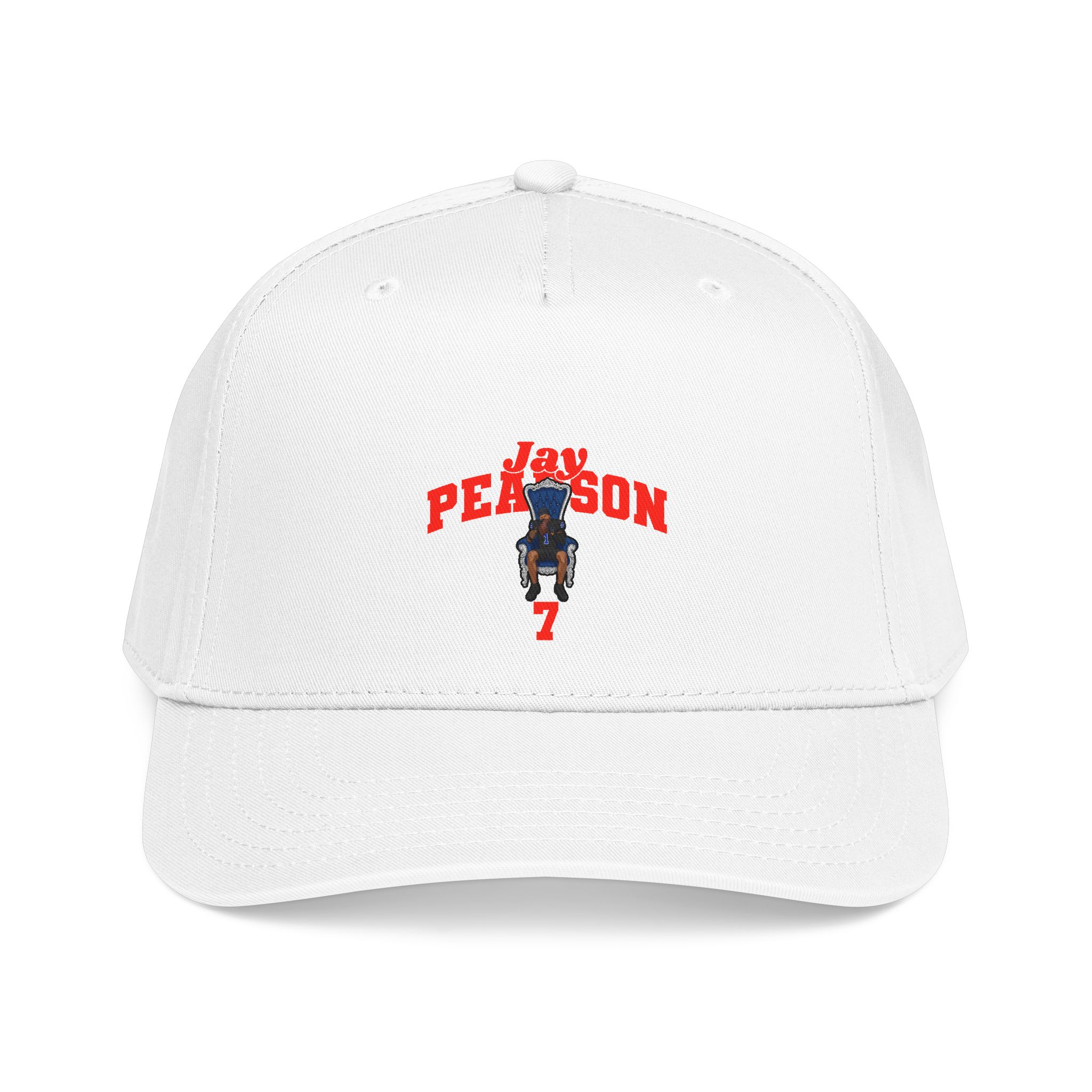 Baseball Cap — character_signature_arch in White