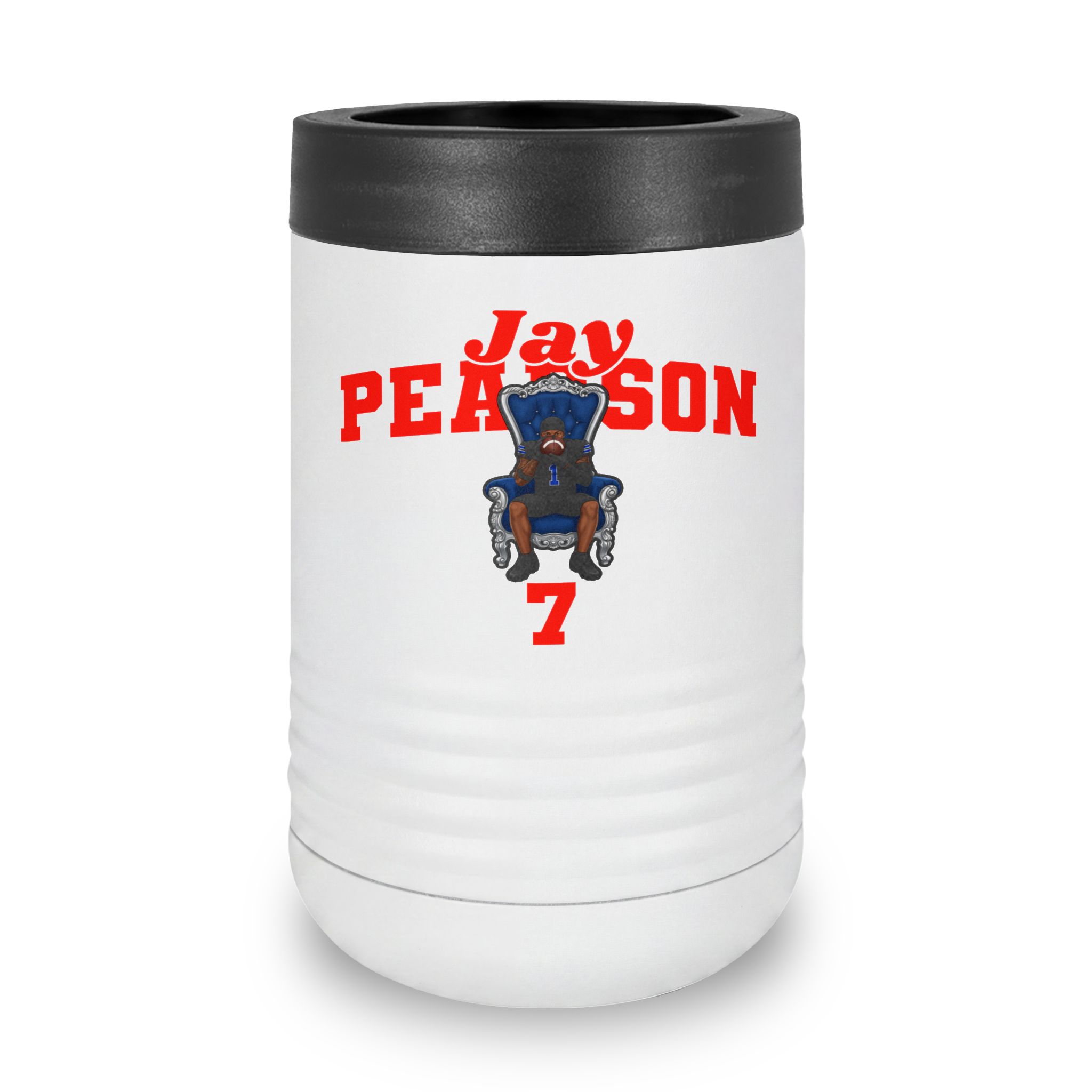 Stainless Can Cooler — character_signature_arch in White