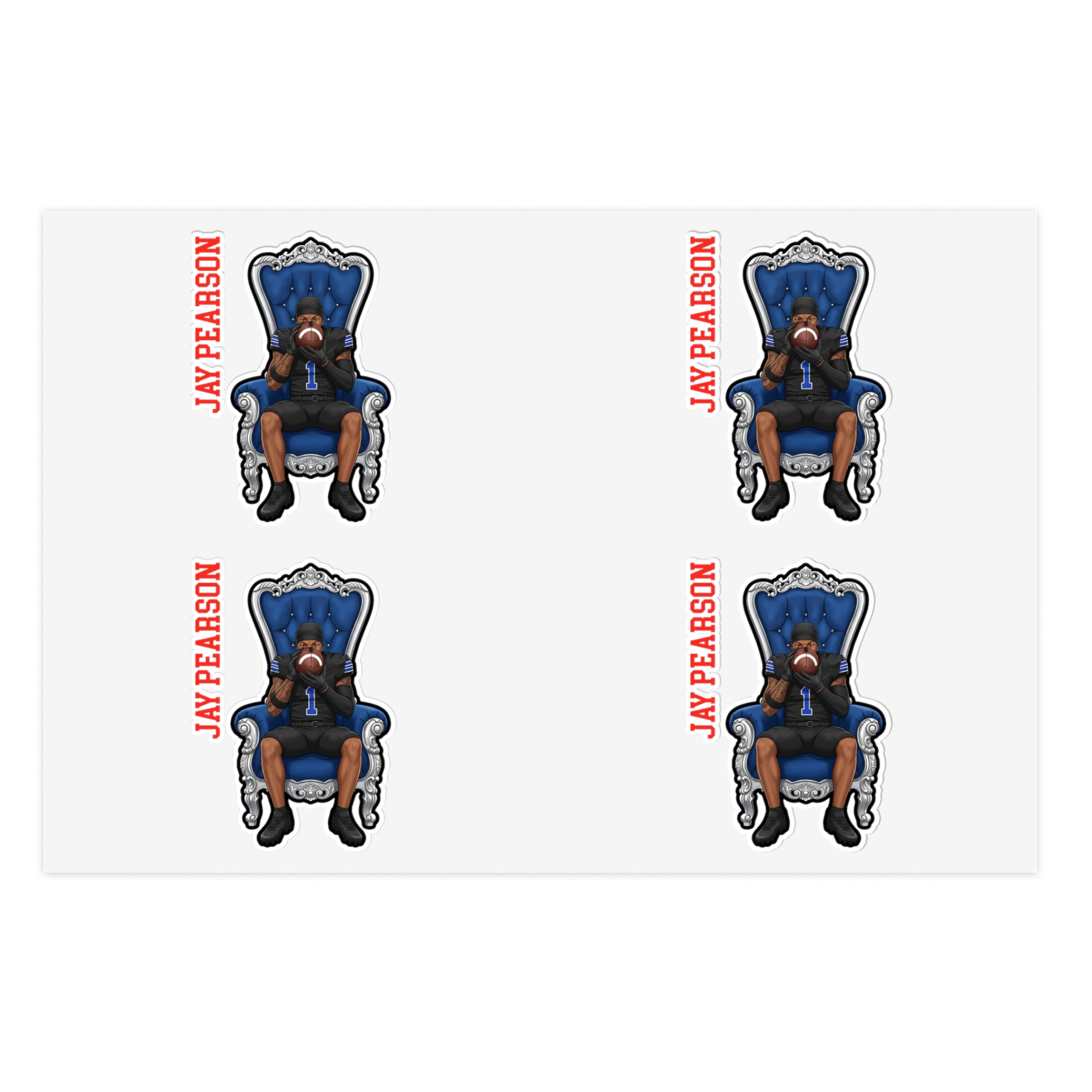 Sticker Sheet — character_name_vertical in Classic