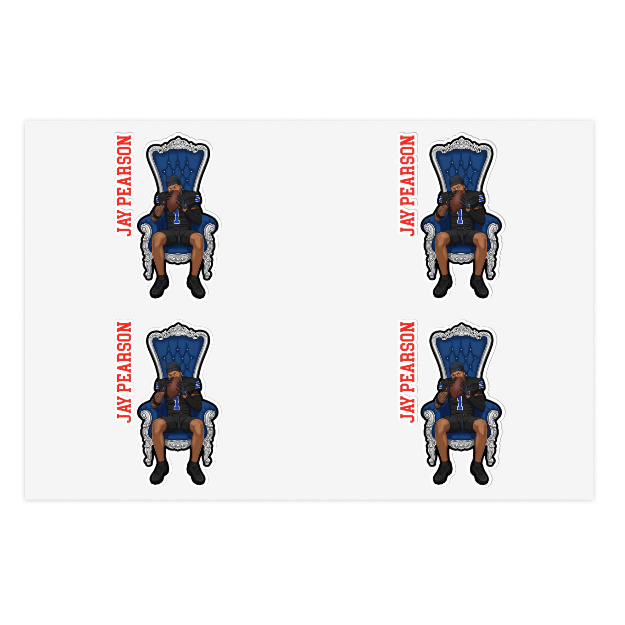 Sticker Sheet — character_name_vertical in Classic