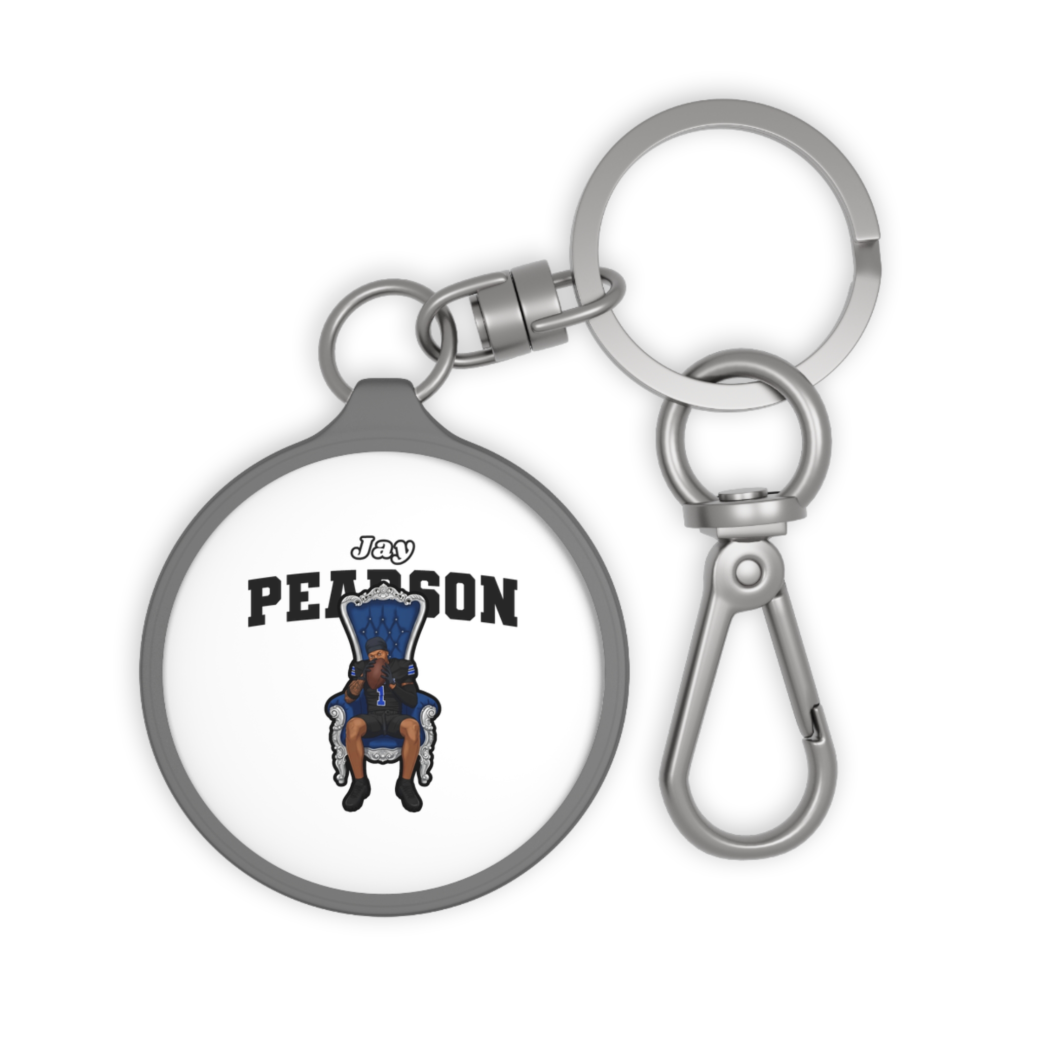Keychain — character_name_arch in Grey