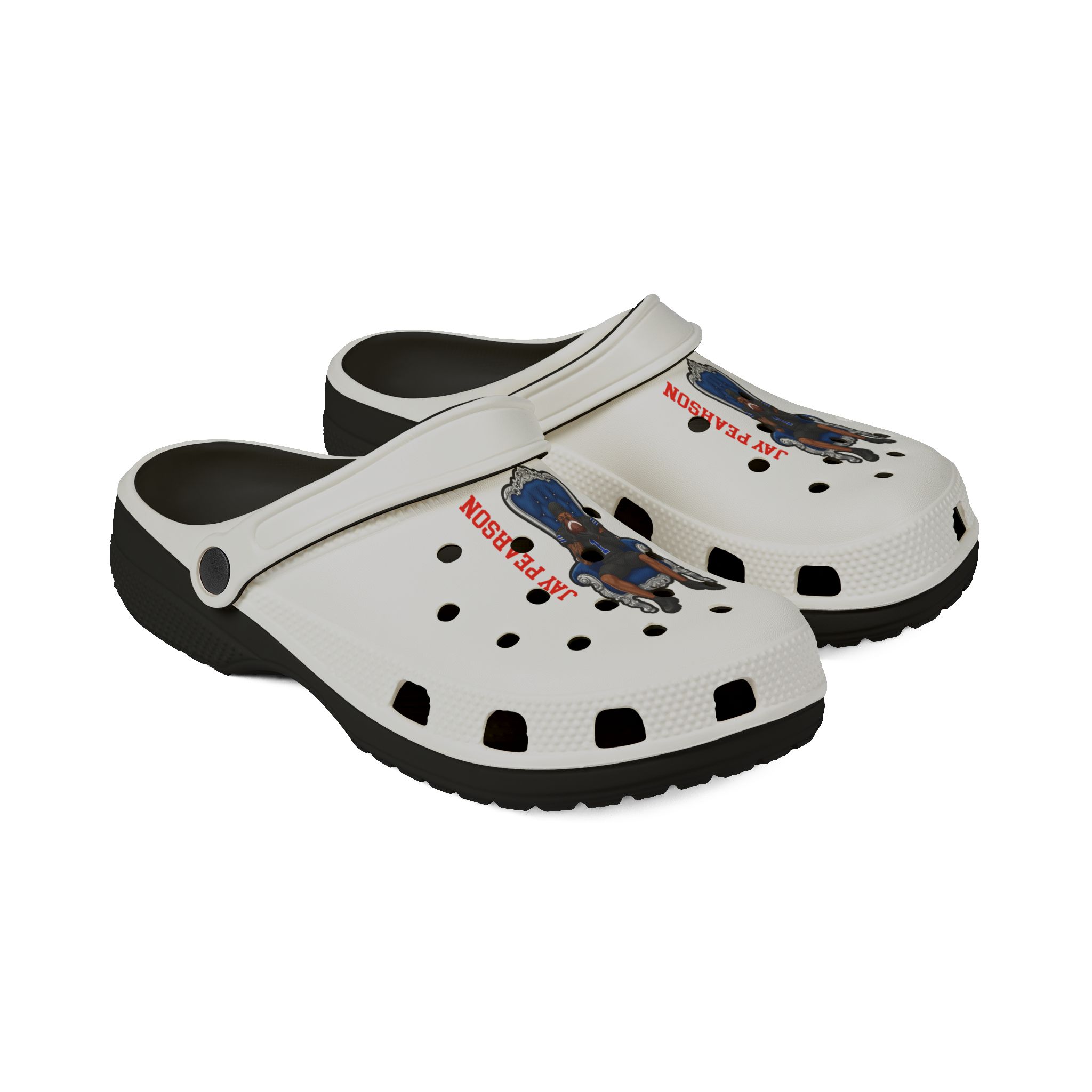 Rubber Clogs — character_name_vertical in Black