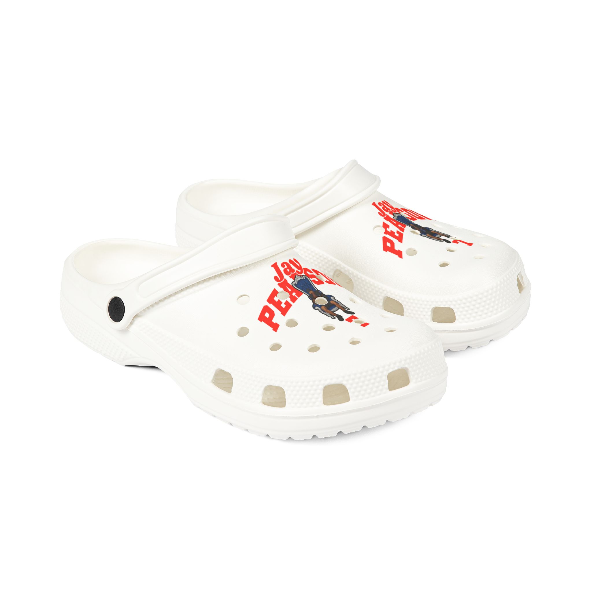 Rubber Clogs — character_signature_arch in White