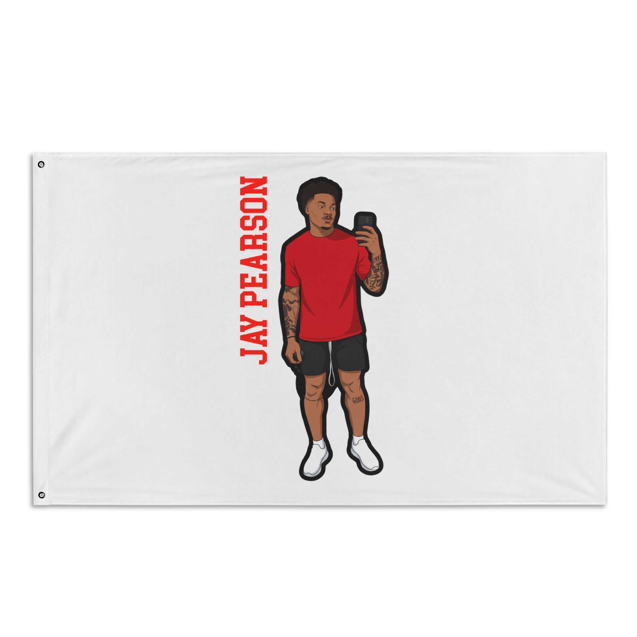 Flag (35 × 56 in) — character_name_vertical in Classic