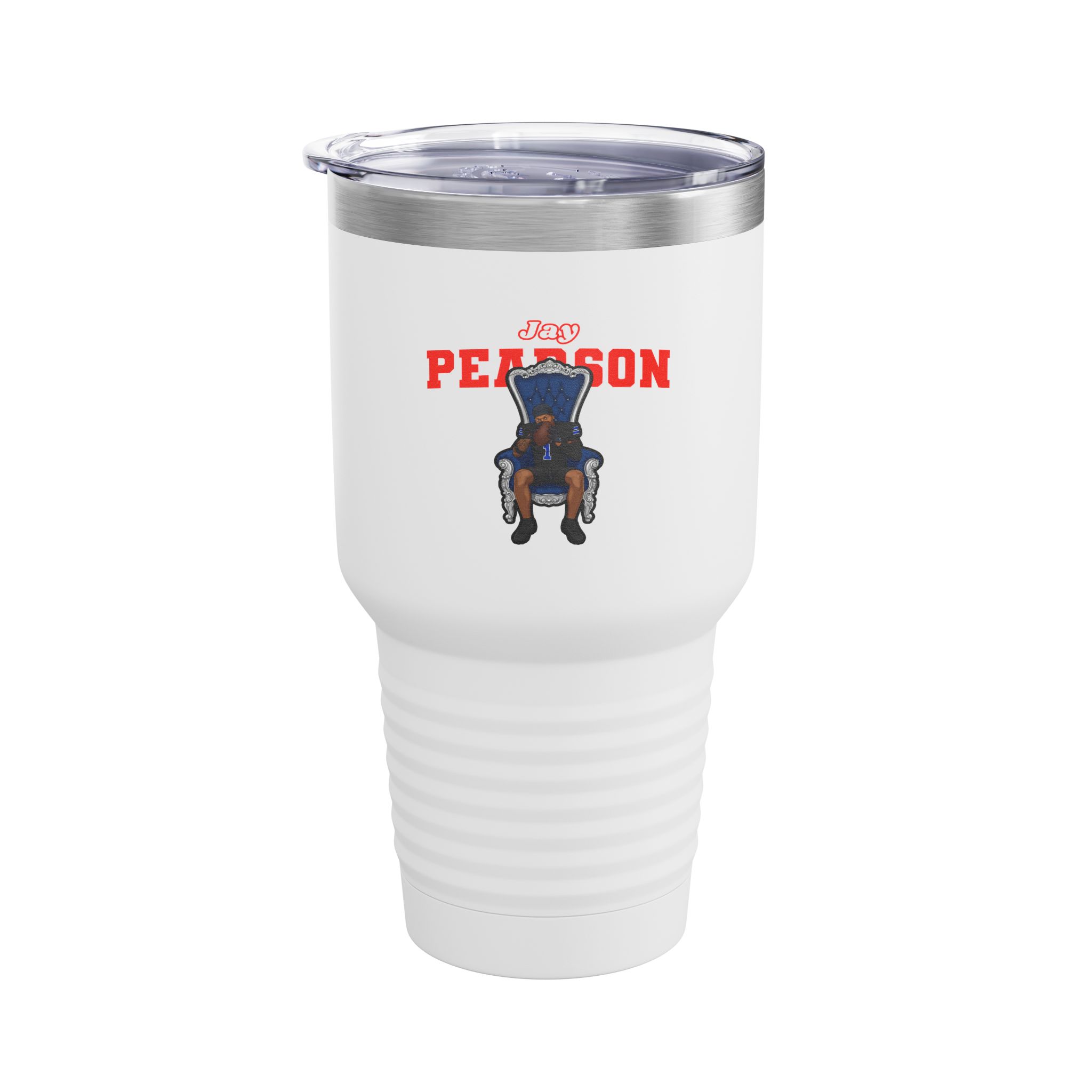 30oz Tumbler — character_name_arch in White