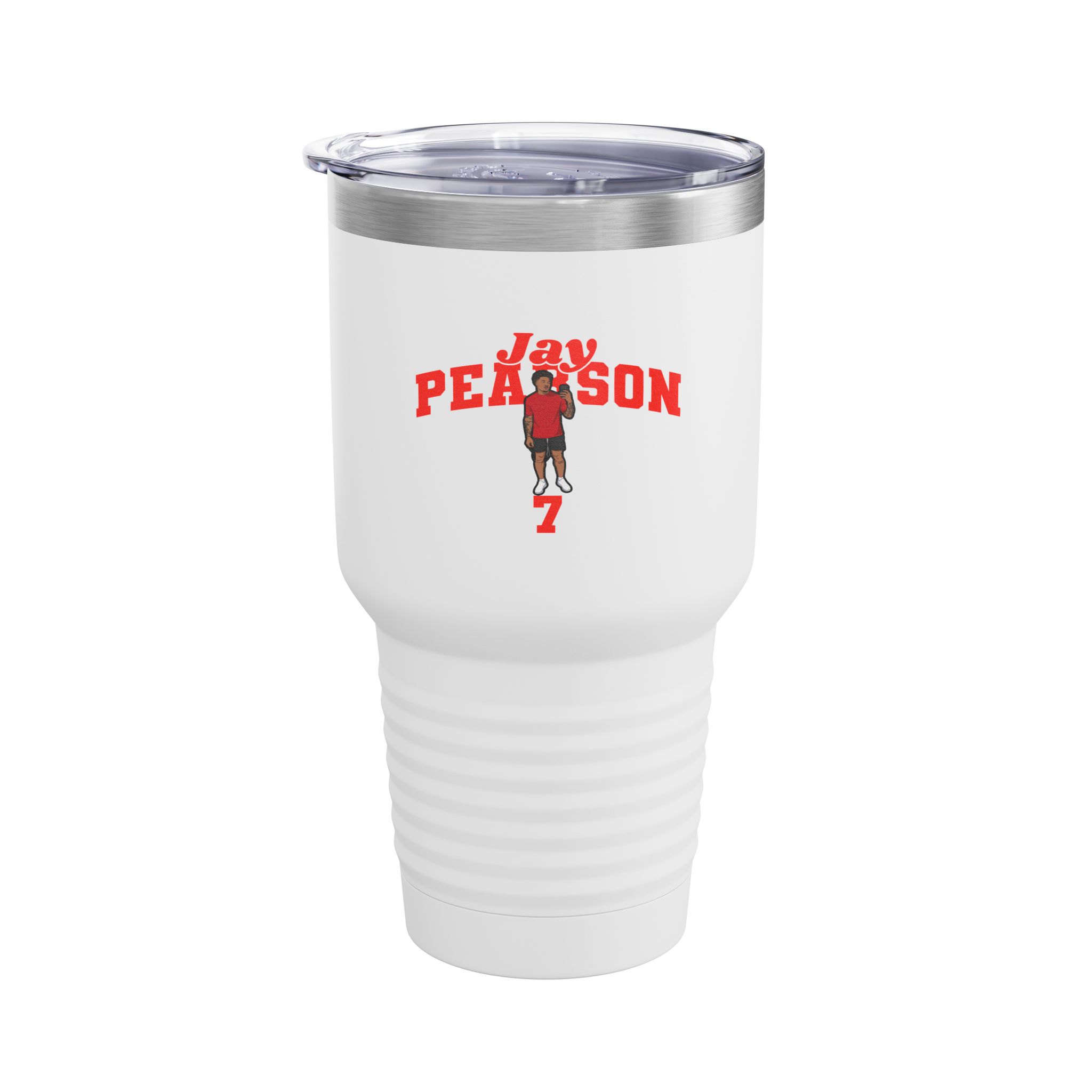 30oz Tumbler — character_signature_arch in White
