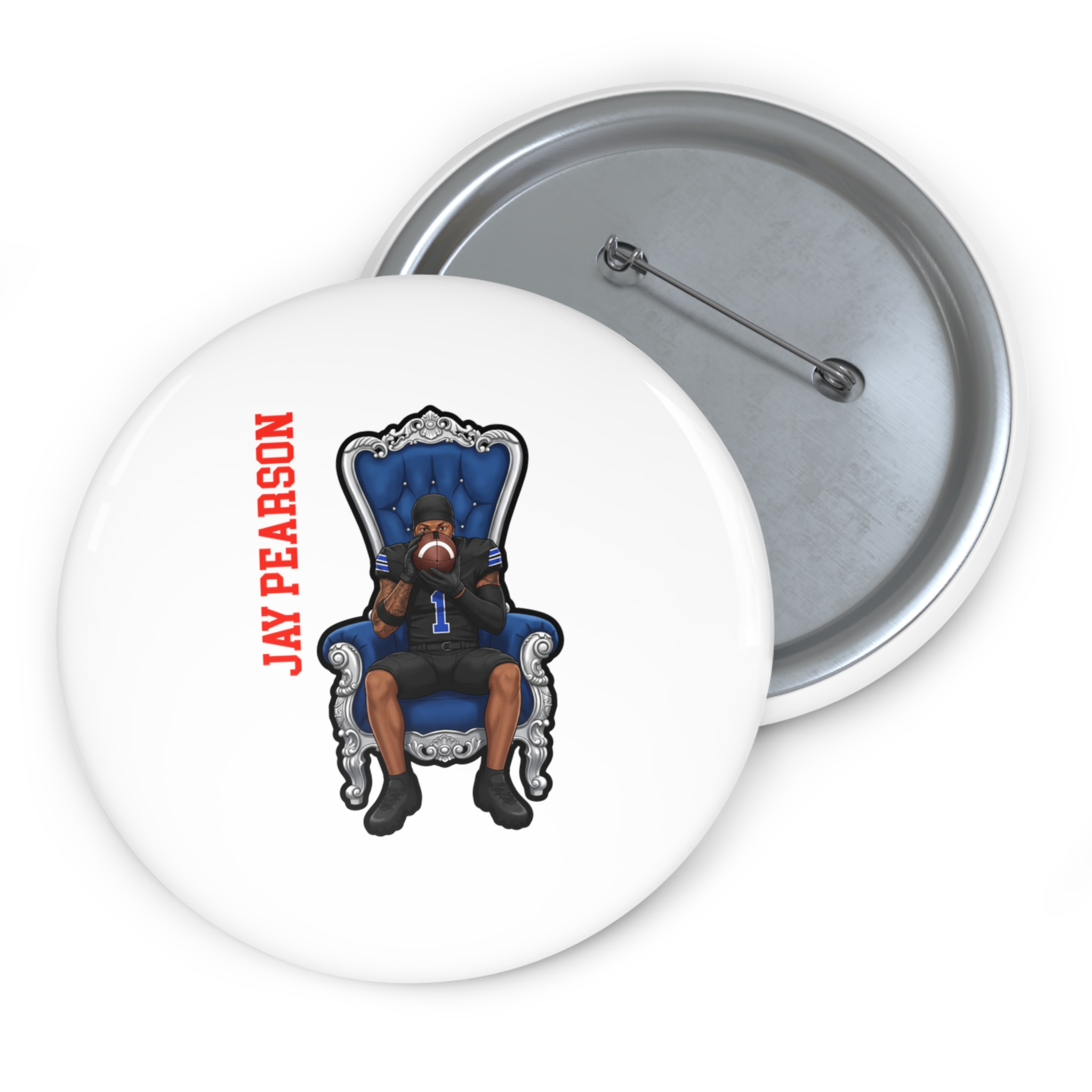 Game Day Pin — character_name_vertical in Classic
