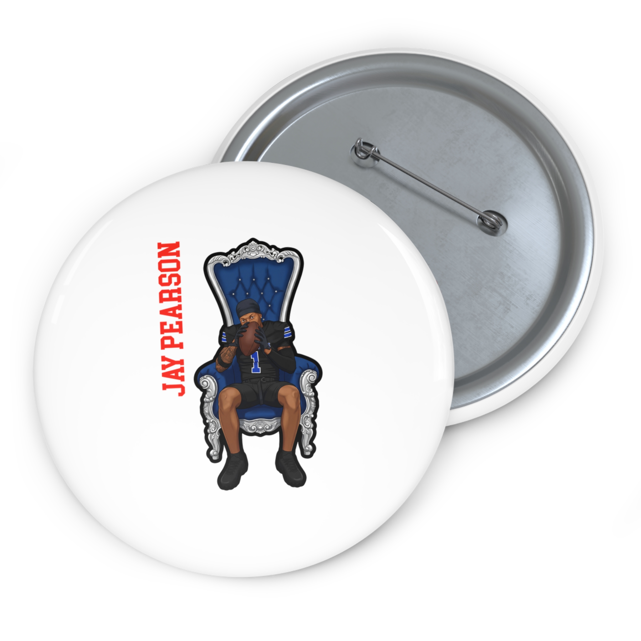 Game Day Pin — character_name_vertical in Classic
