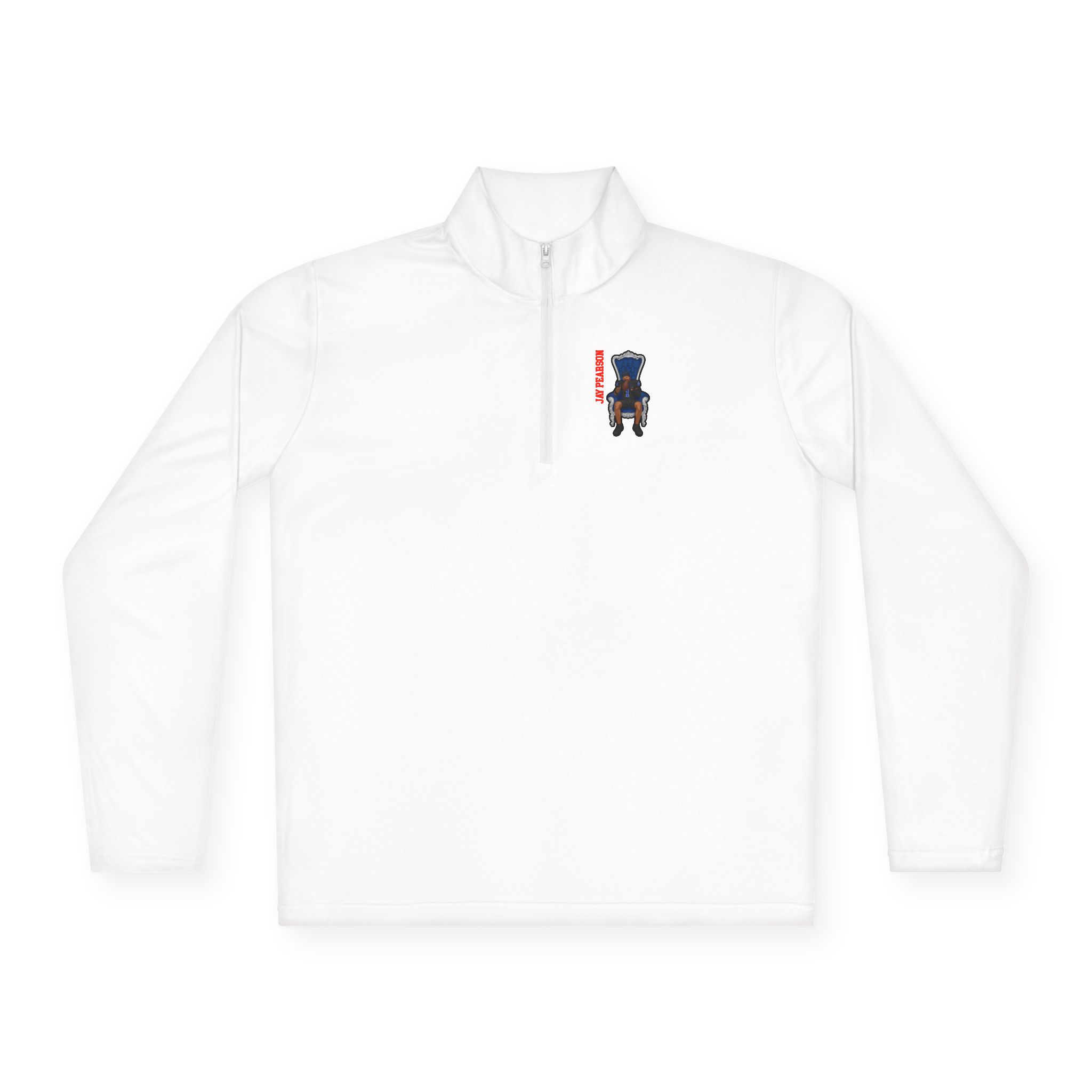 Q-Zip Pullover — character_name_vertical in White